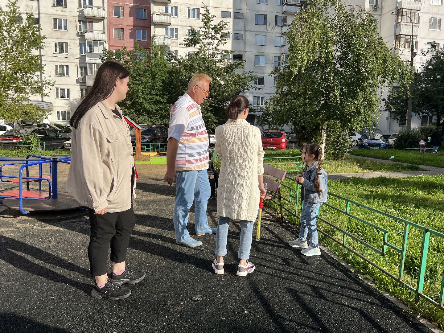 Химки, Цветы в каждый двор, благоустройство, детская площадка