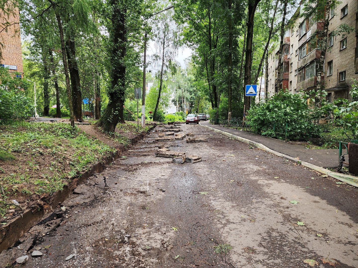 Одинцово, двор, благоустройство, ремонт, тротуар, асфальт, бордюр,