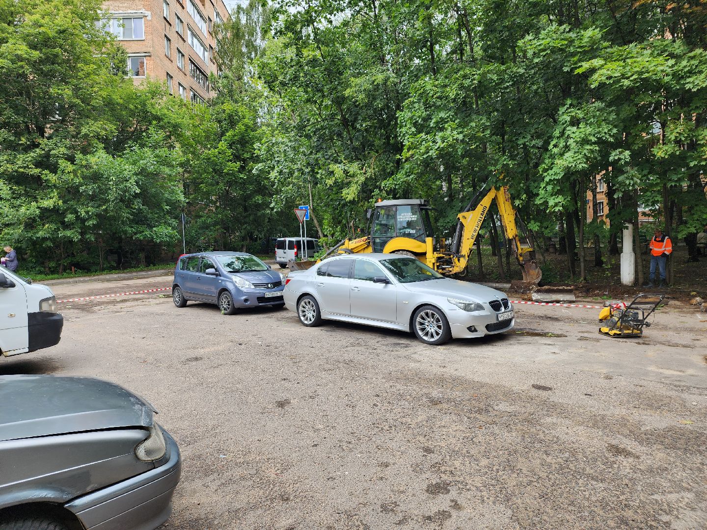 Одинцово, двор, благоустройство, ремонт, тротуар, асфальт, бордюр,