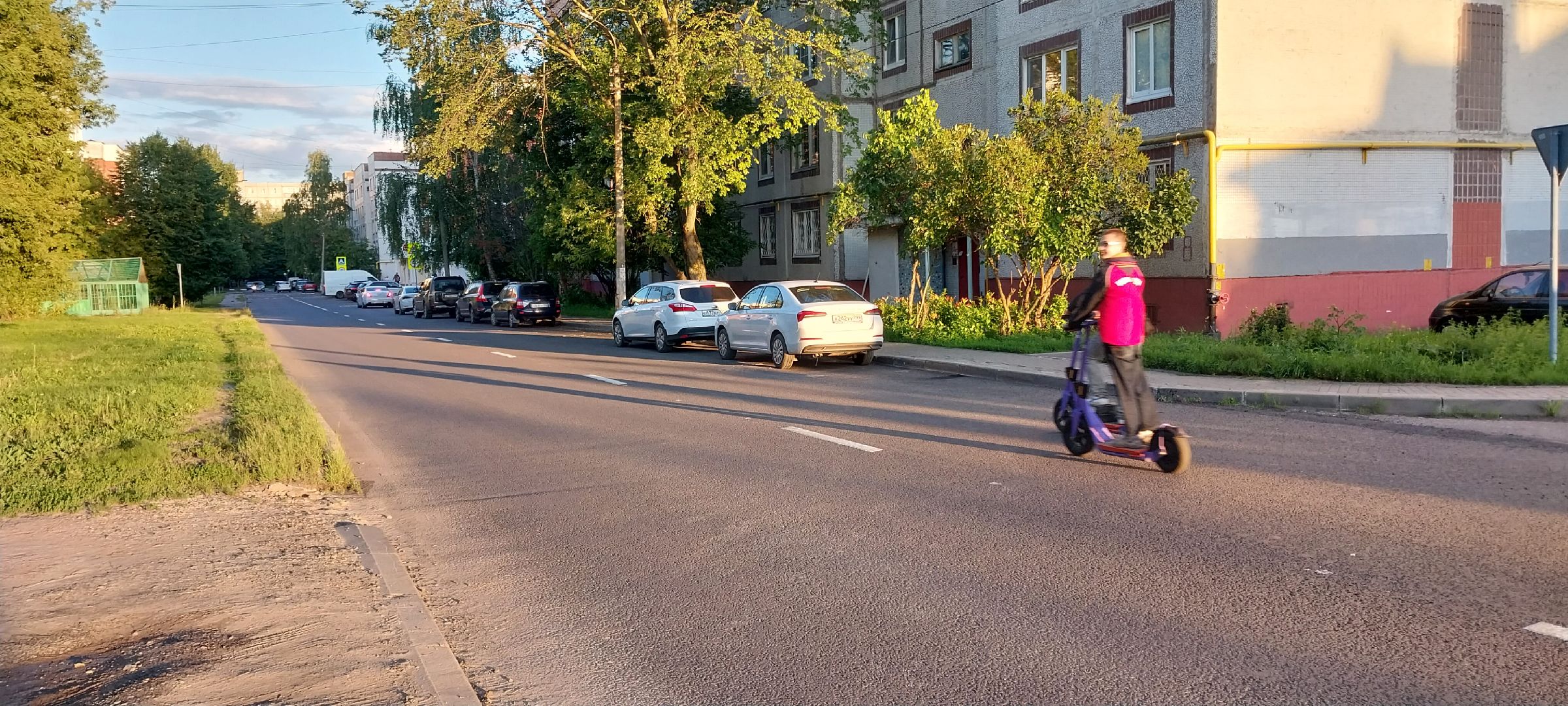 Коломна, дороги, разметка