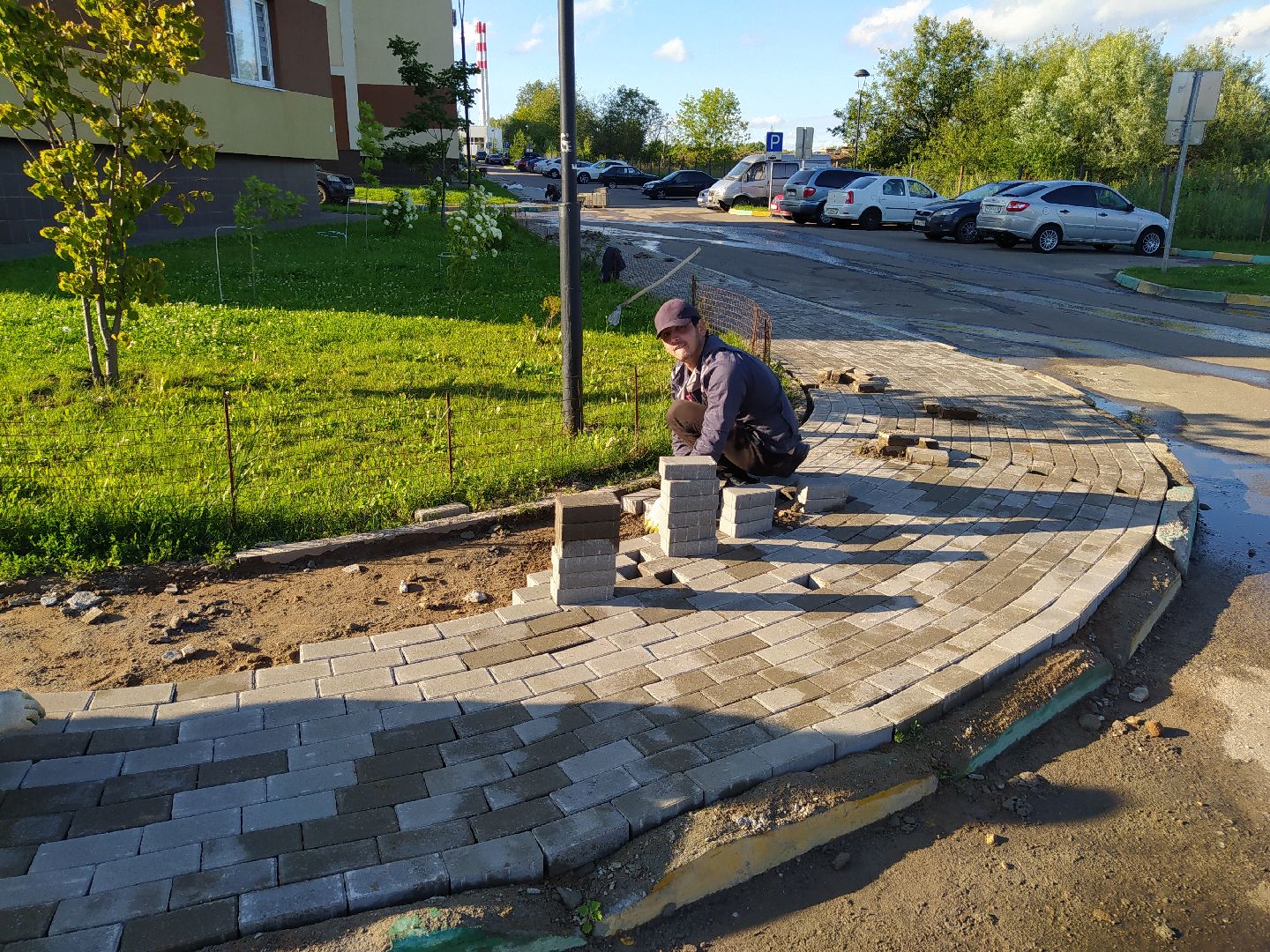 Нахабино, брусчатка, замена покрытия, работы