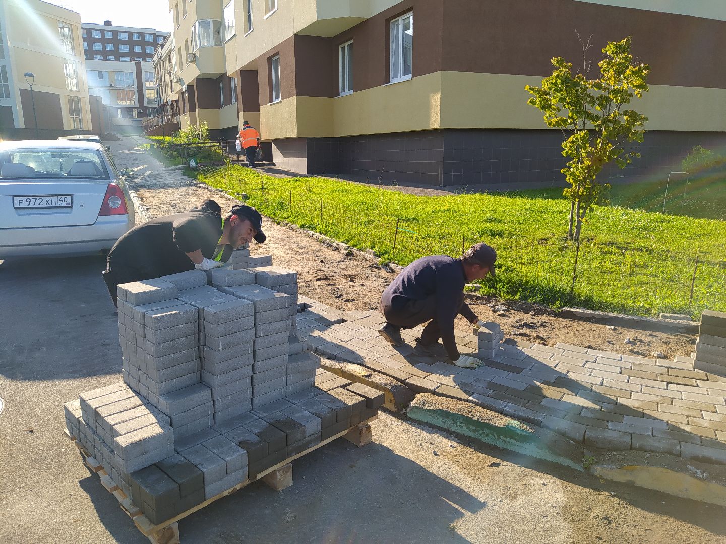 Нахабино, брусчатка, замена покрытия, работы