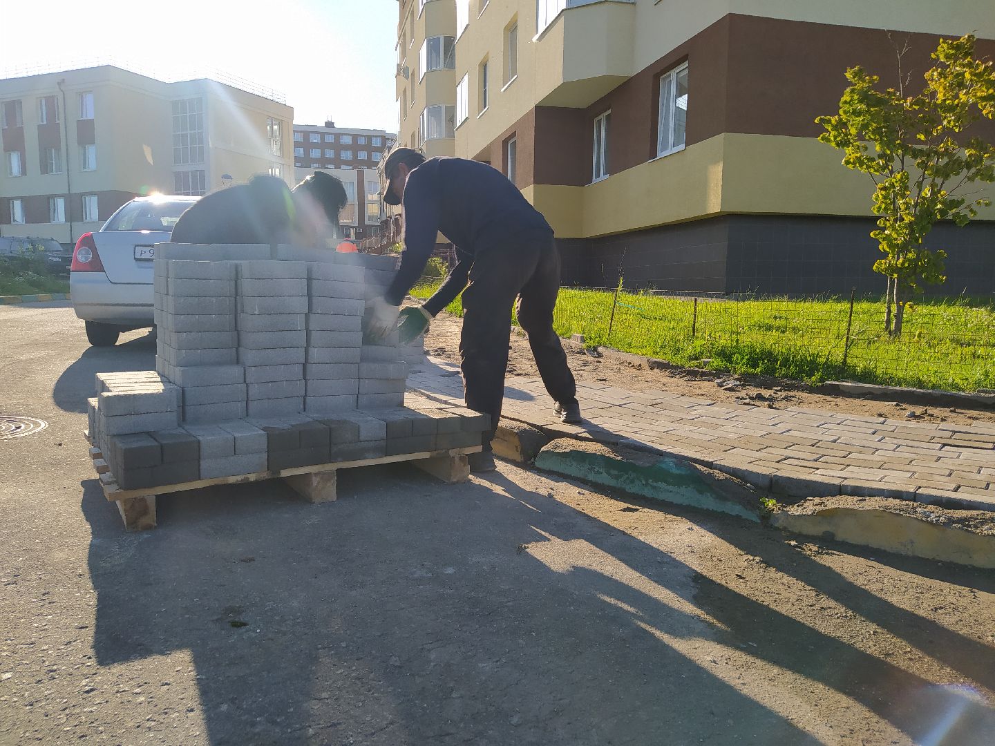 Нахабино, брусчатка, замена покрытия, работы