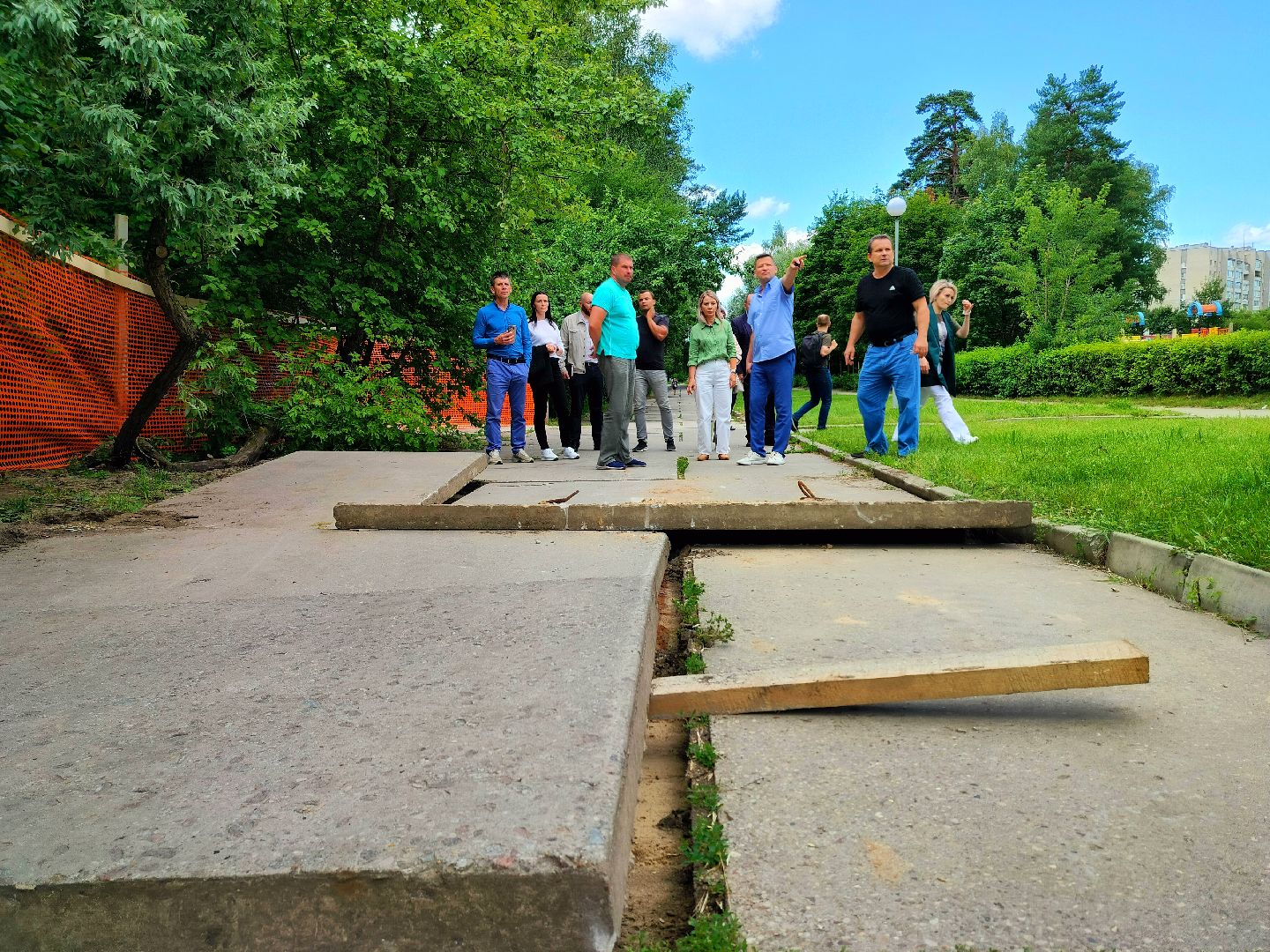 Лесной бульвар, Протвино, реконструкция, строительство, пешеходная зона