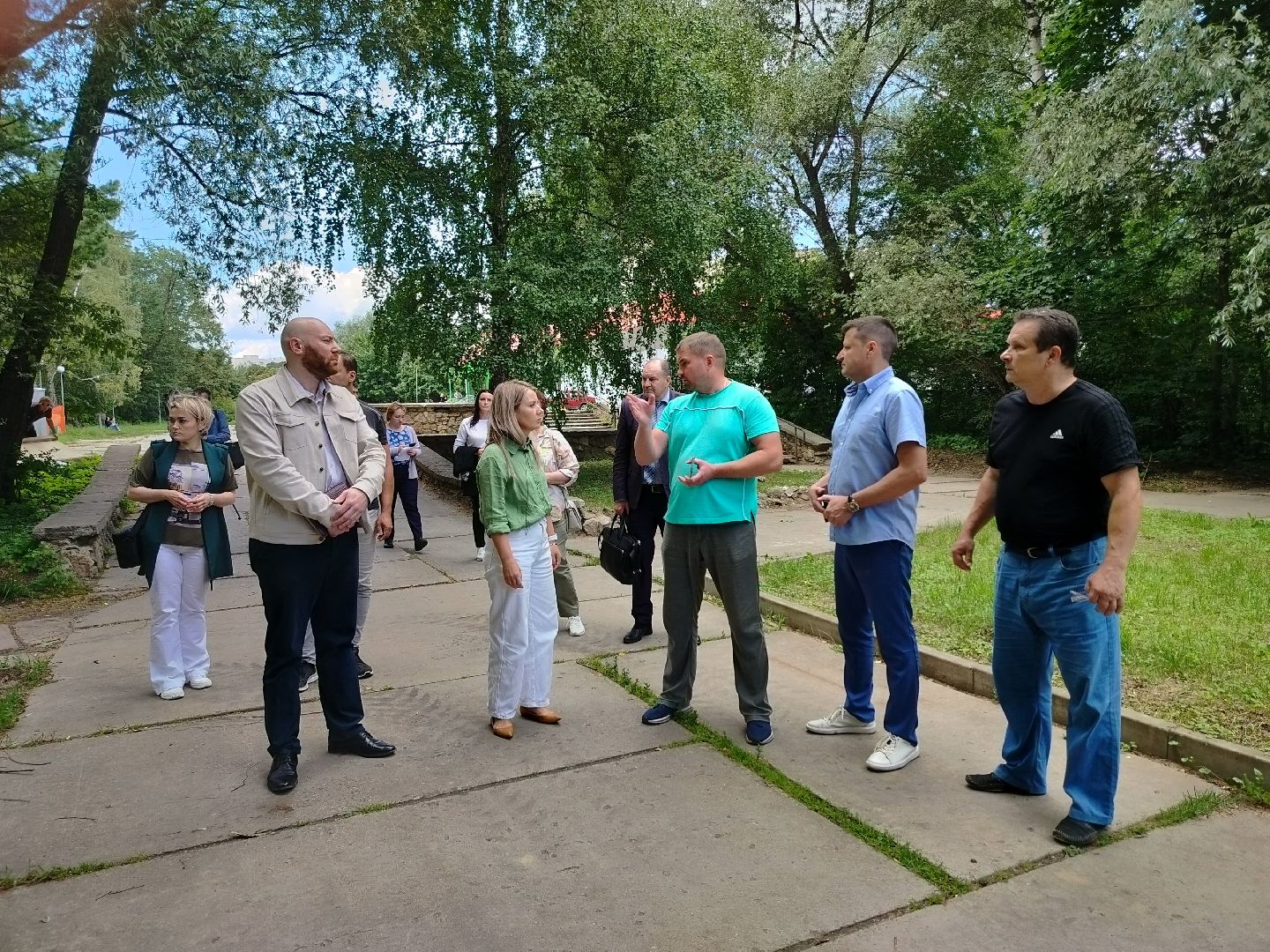 Лесной бульвар, Протвино, реконструкция, строительство, пешеходная зона