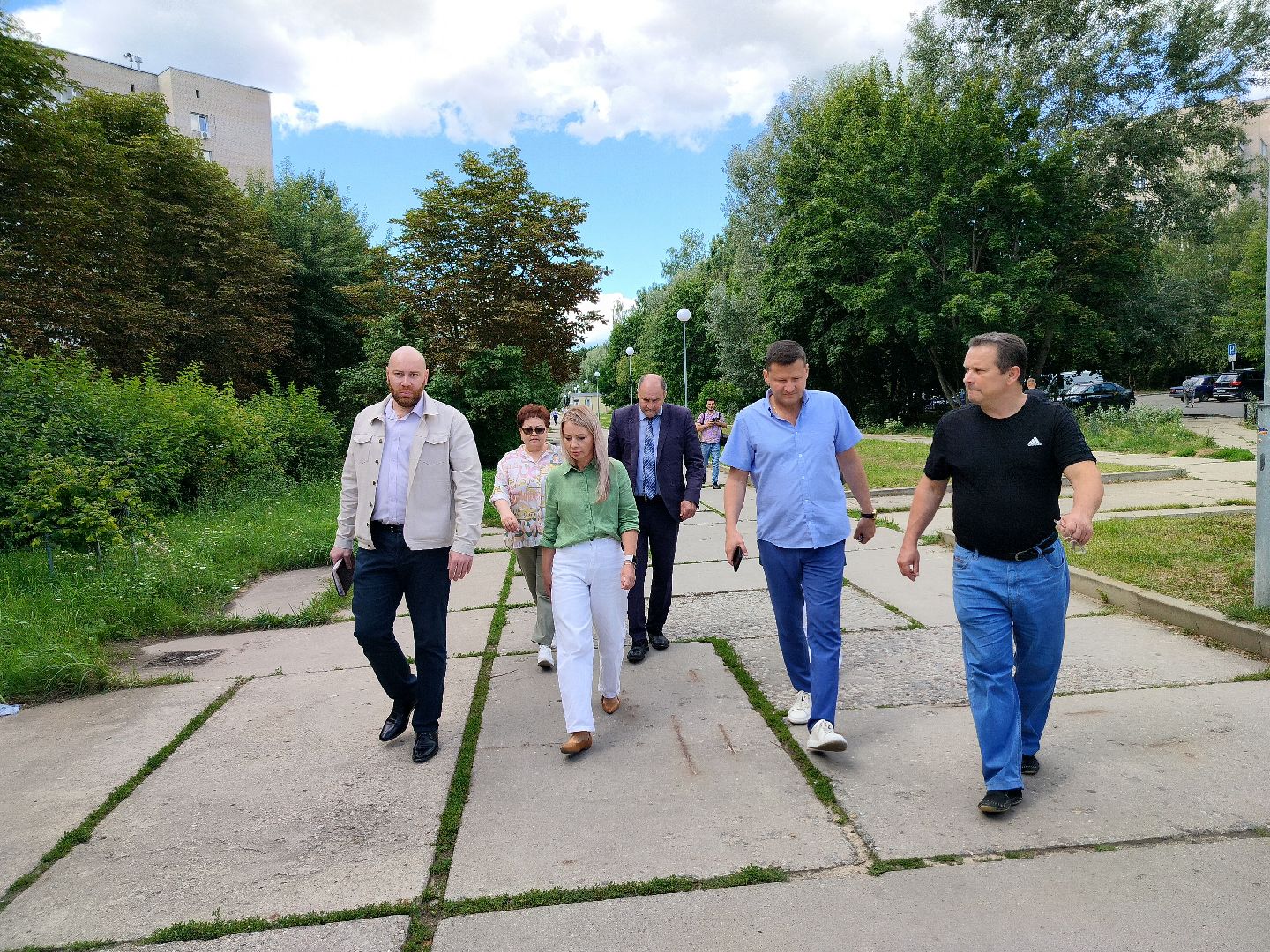 Лесной бульвар, Протвино, реконструкция, строительство, пешеходная зона