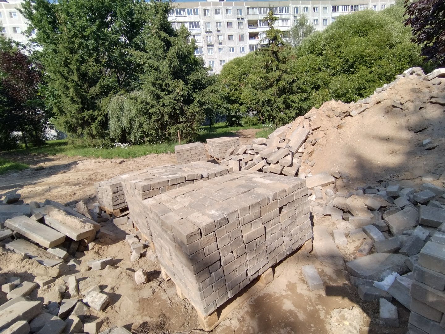 Парк ветеранов, Мытищи, благоустройство