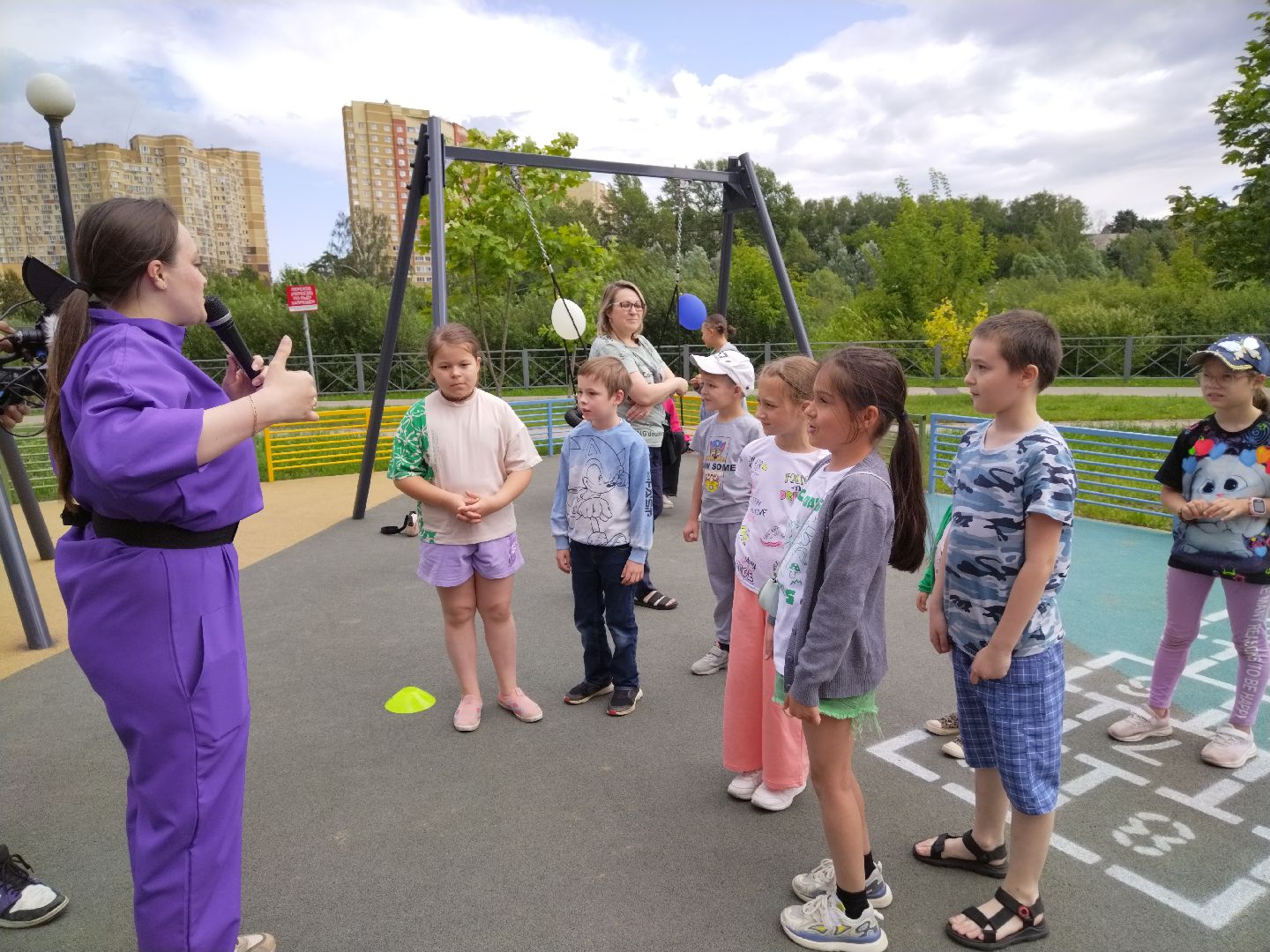 Детская площадка, Мытищи, губернаторская программа