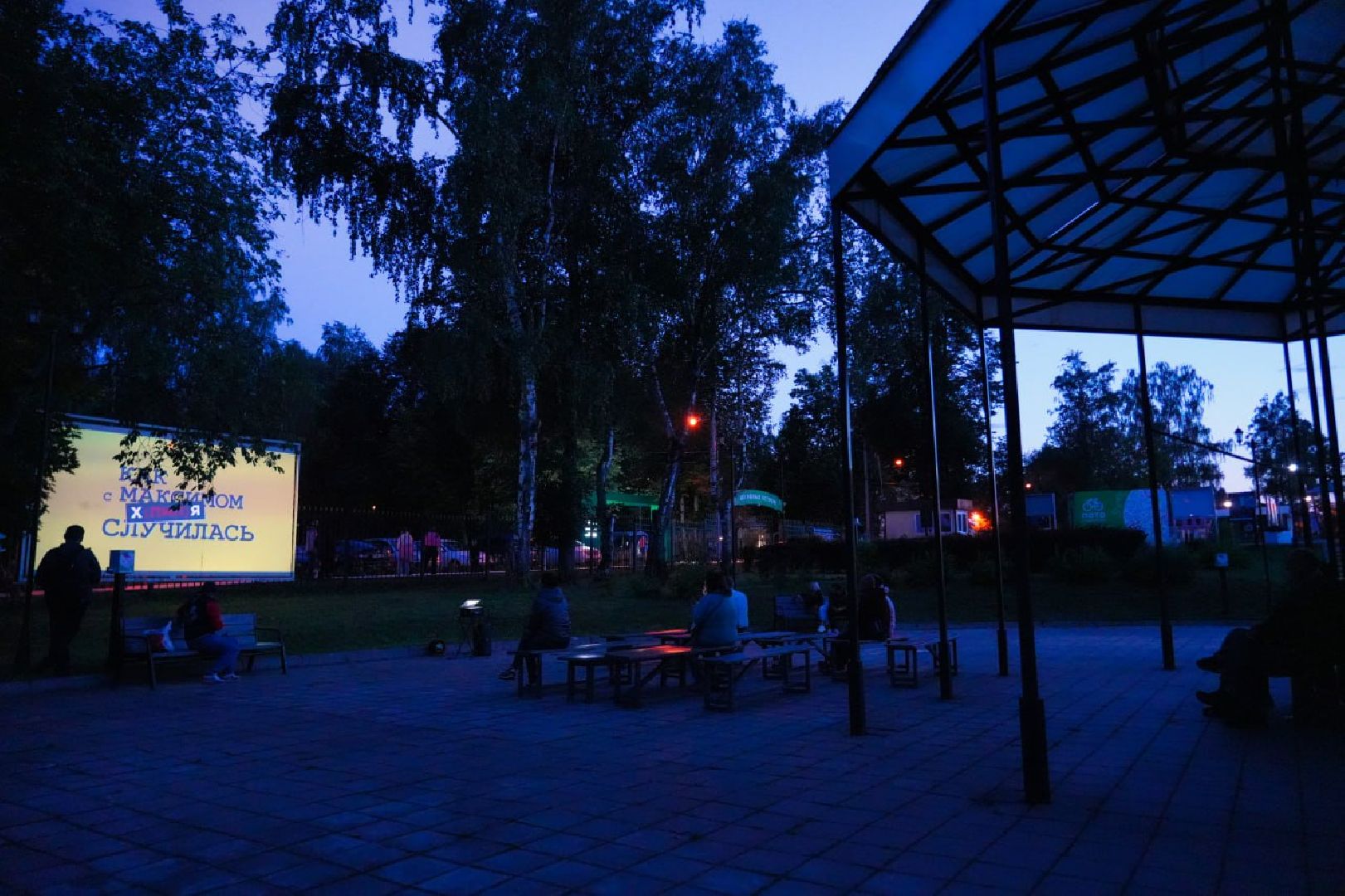 Сергиево-Посадский городской округ, Сергиев Посад, Фестиваль уличного кино, Культура, Парки, Кинопоказы, Лето в Подмосковье