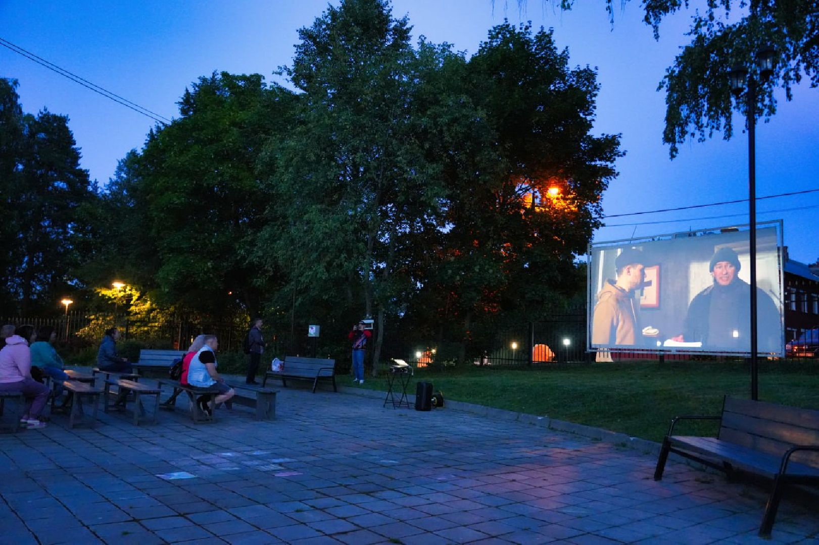 Сергиево-Посадский городской округ, Сергиев Посад, Фестиваль уличного кино, Культура, Парки, Кинопоказы, Лето в Подмосковье