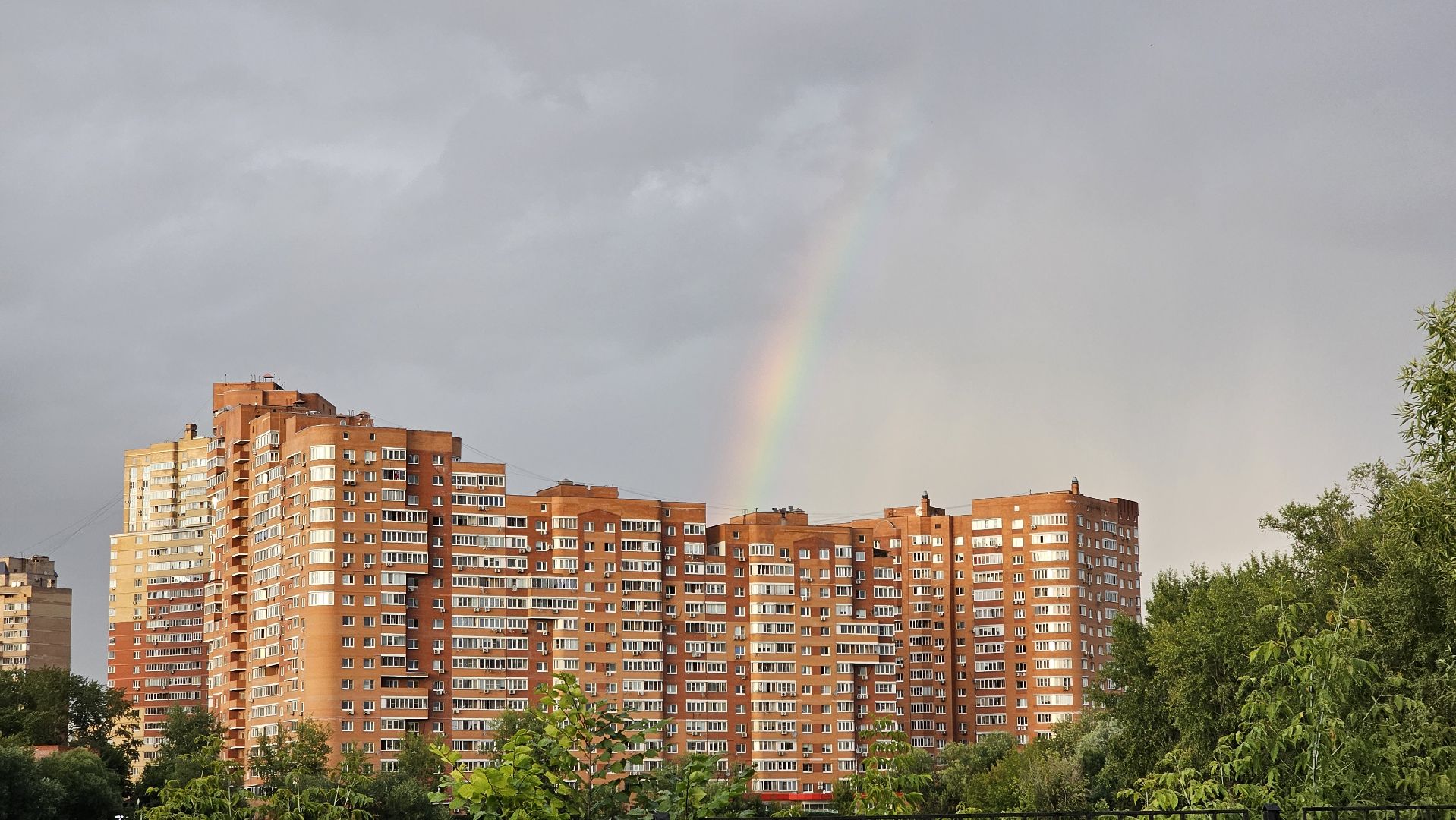 погодное явление, радуга, дождь, Котельники