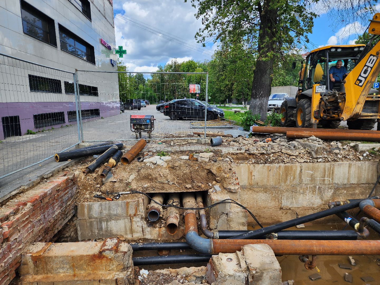 двор, ЖКХ, отопление, Пушкино