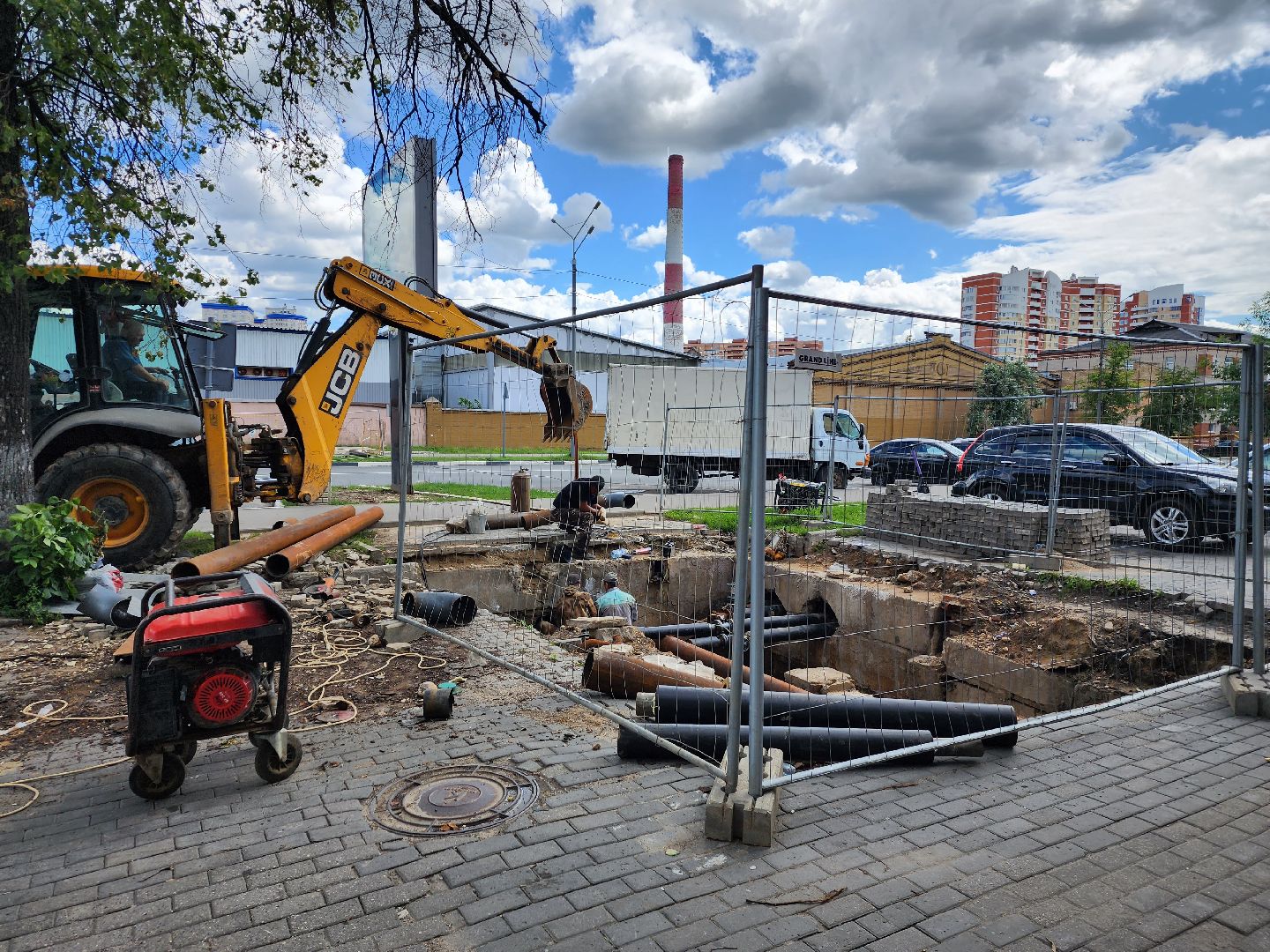 двор, ЖКХ, отопление, Пушкино