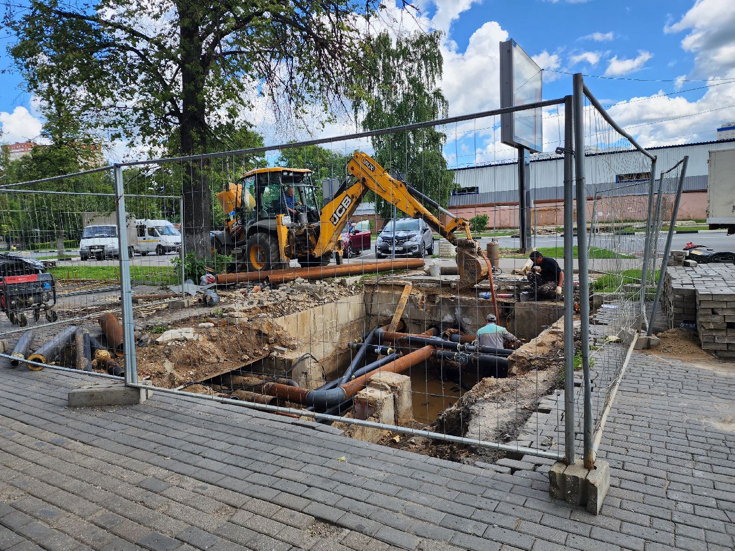 двор, ЖКХ, отопление, Пушкино