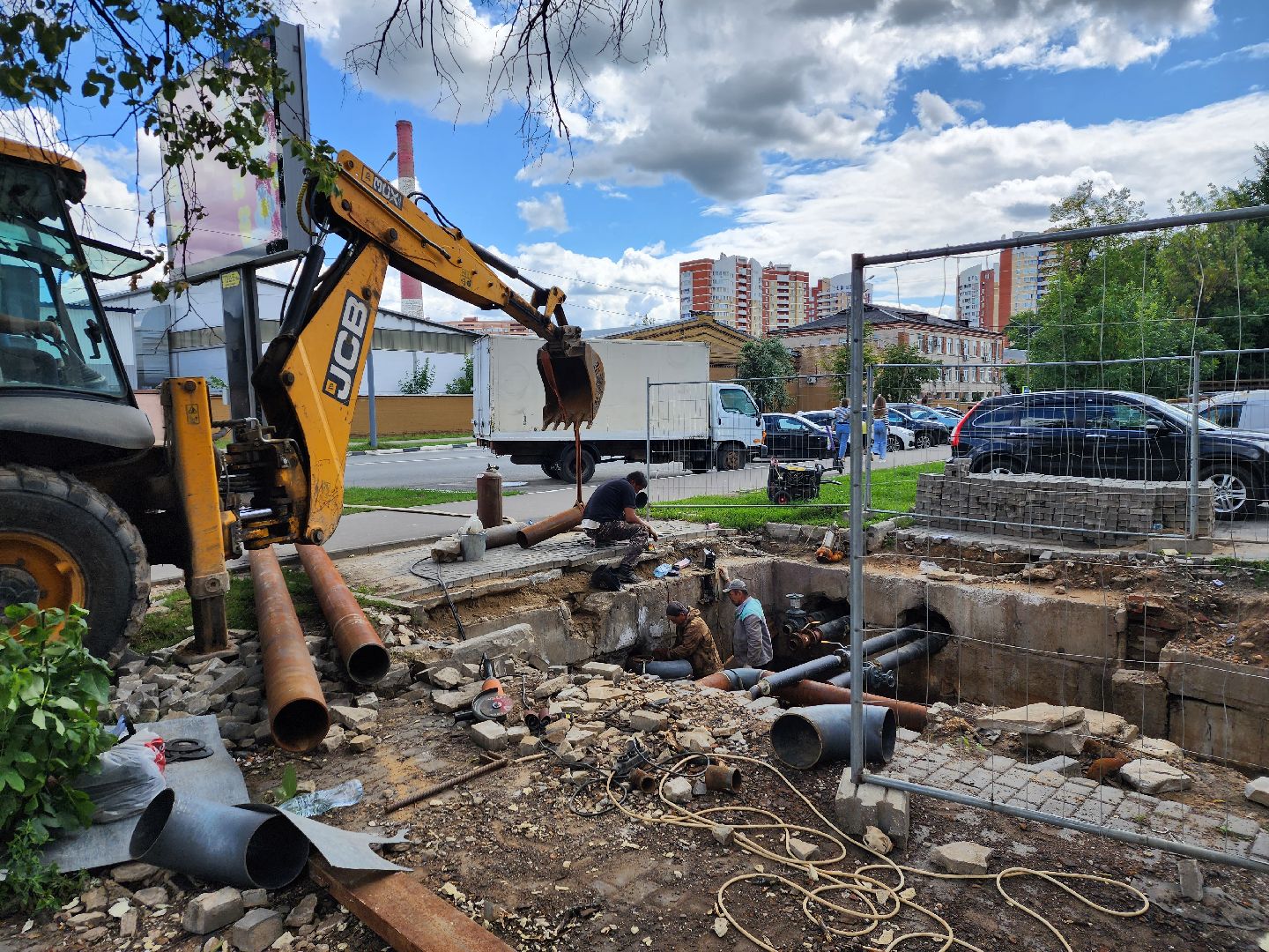 двор, ЖКХ, отопление, Пушкино