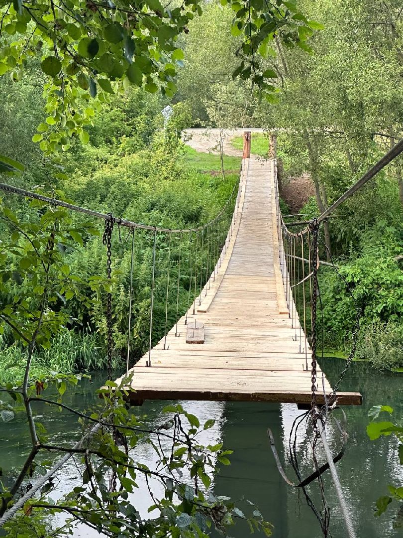 Последствия паводка, Подвесной мост, Атепцево, Наро-Фоминск, ремонт моста
