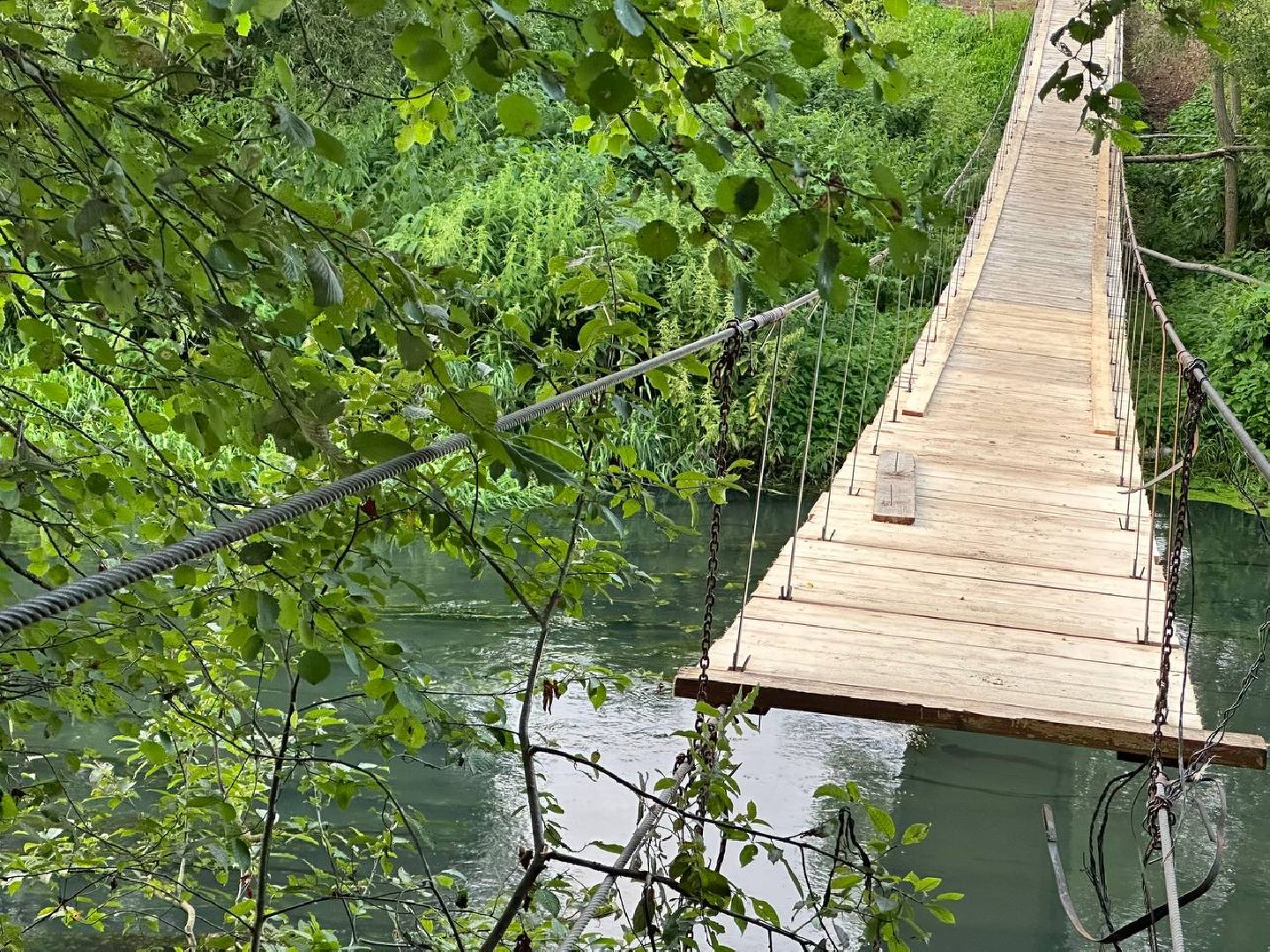 Последствия паводка, Подвесной мост, Атепцево, Наро-Фоминск, ремонт моста