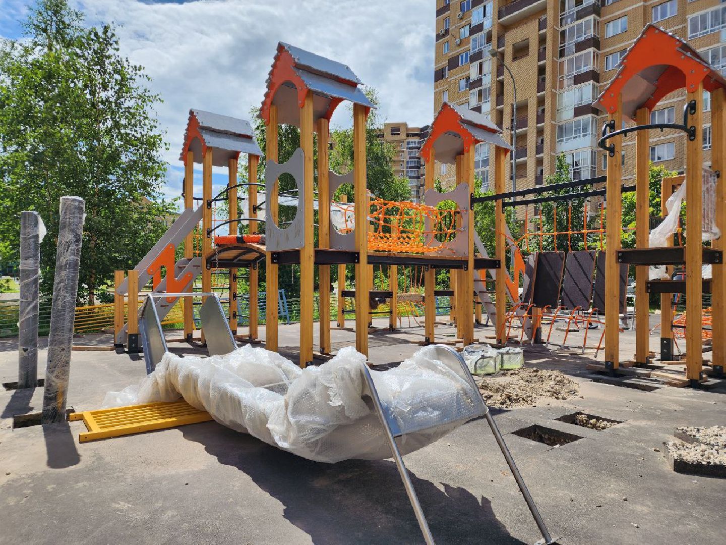 детская площадка, программа губернатора, дети, благоустройство, Лосино-Петровский