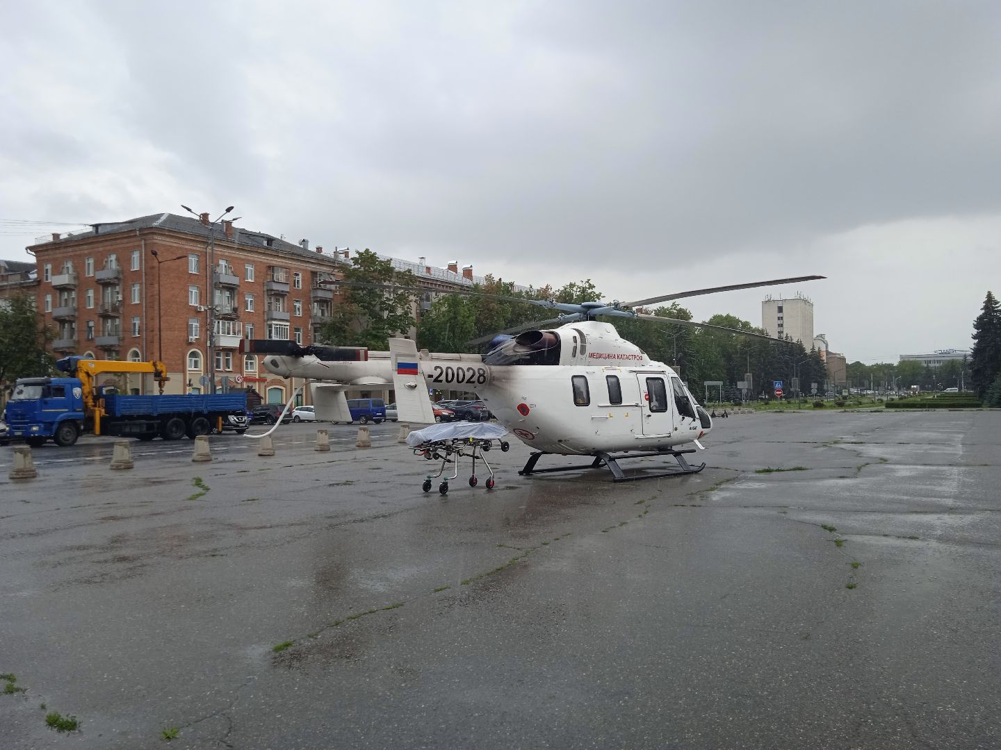 вертолёт, санавиация, Жуковская, ГКБ, МОНИКИ