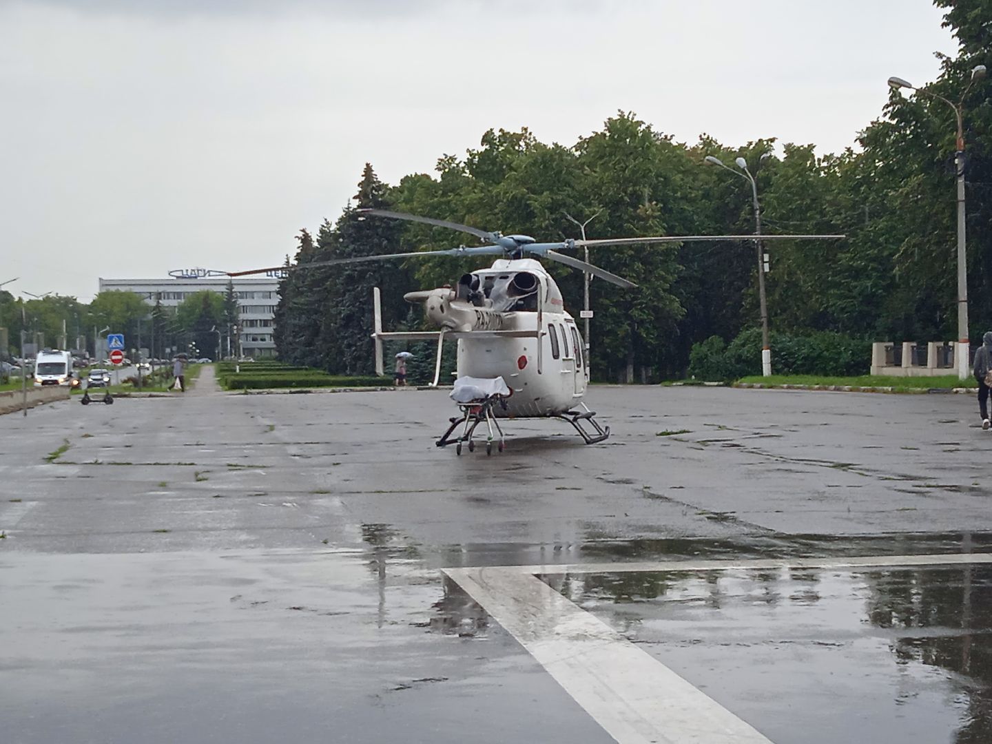 вертолёт, санавиация, Жуковская, ГКБ, МОНИКИ