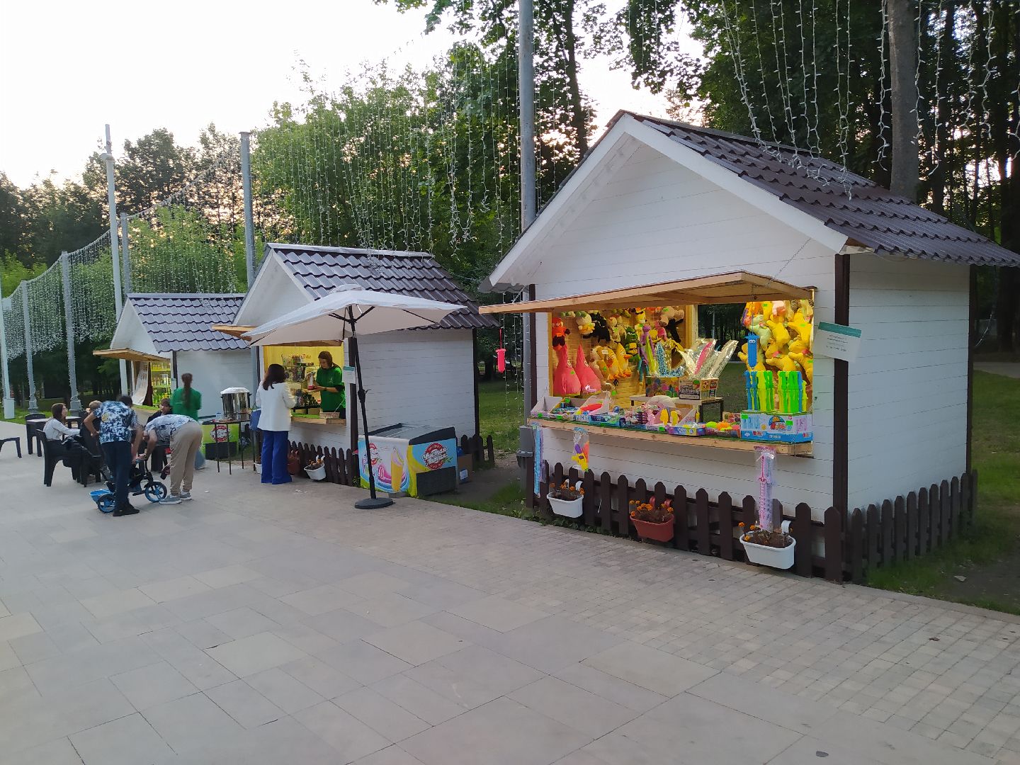 Истра, ярмарка, ночь, парк