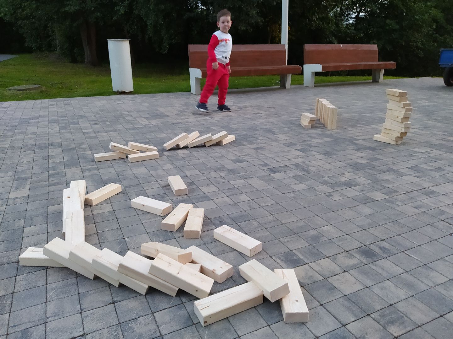 Истра, парк, дженга, ночь