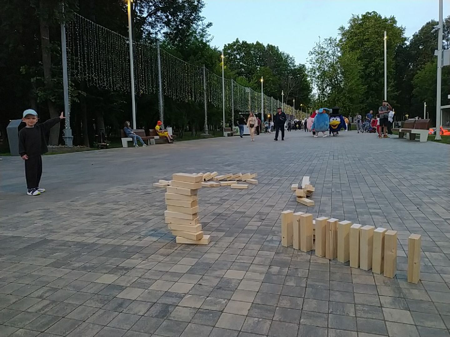 Истра, парк, дженга, ночь