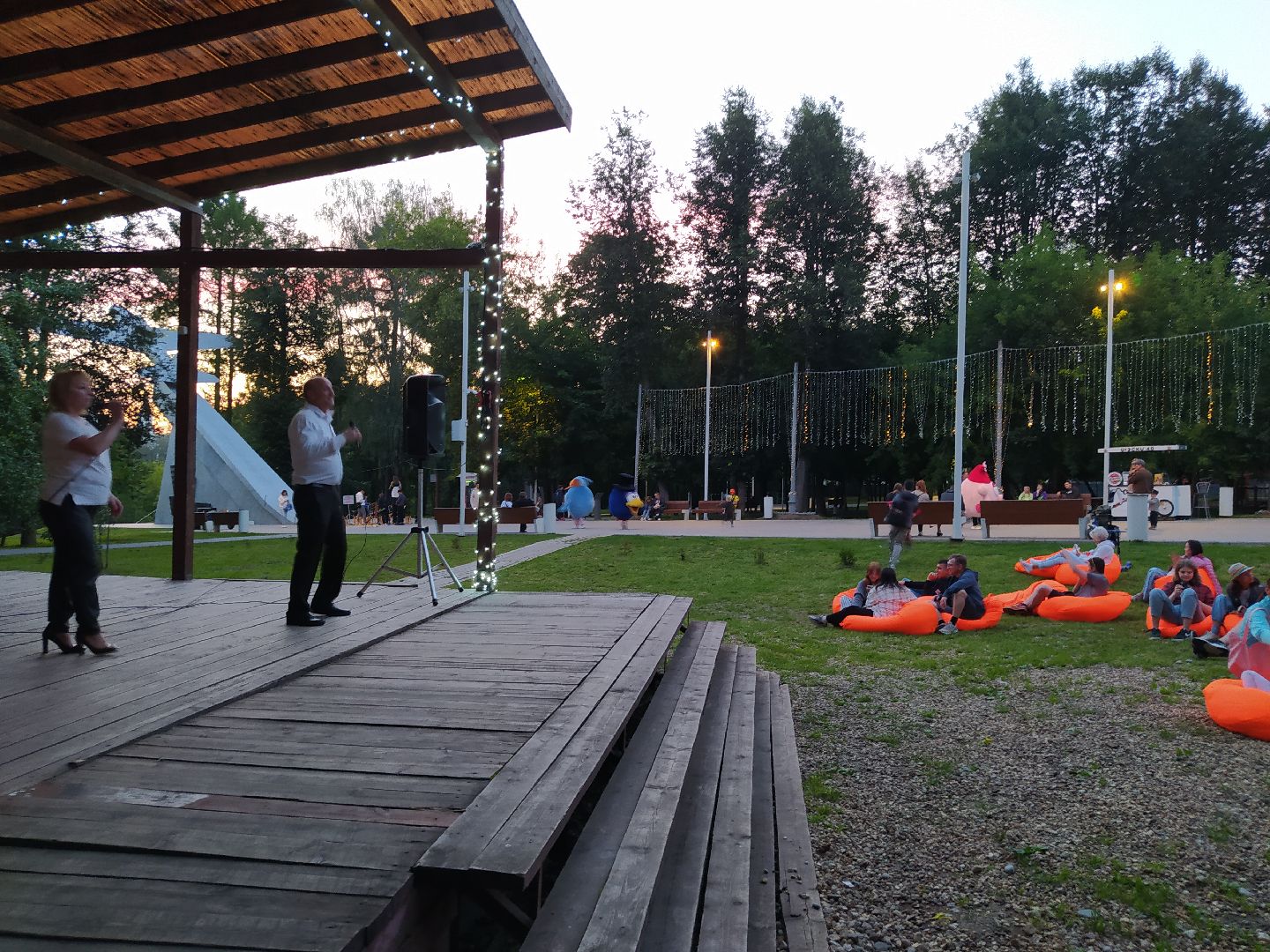 Истра, парк, ночь, концерт