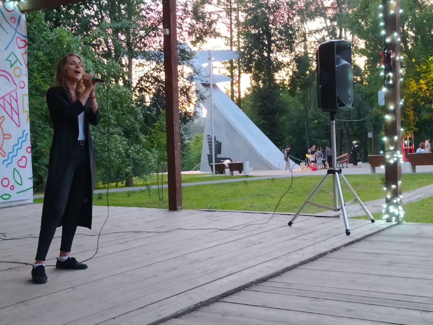 Истра, парк, ночь, концерт