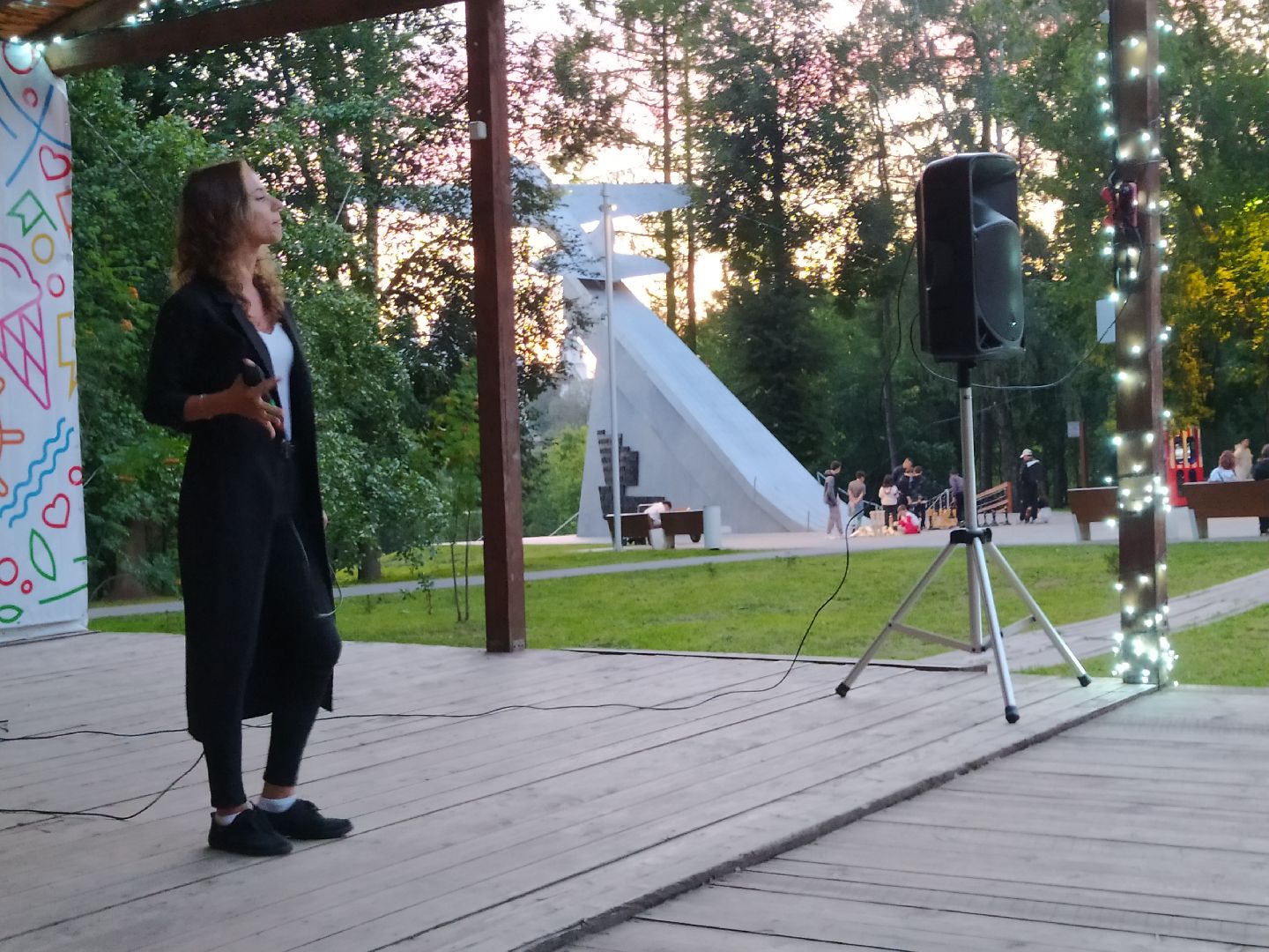 Истра, парк, ночь, концерт