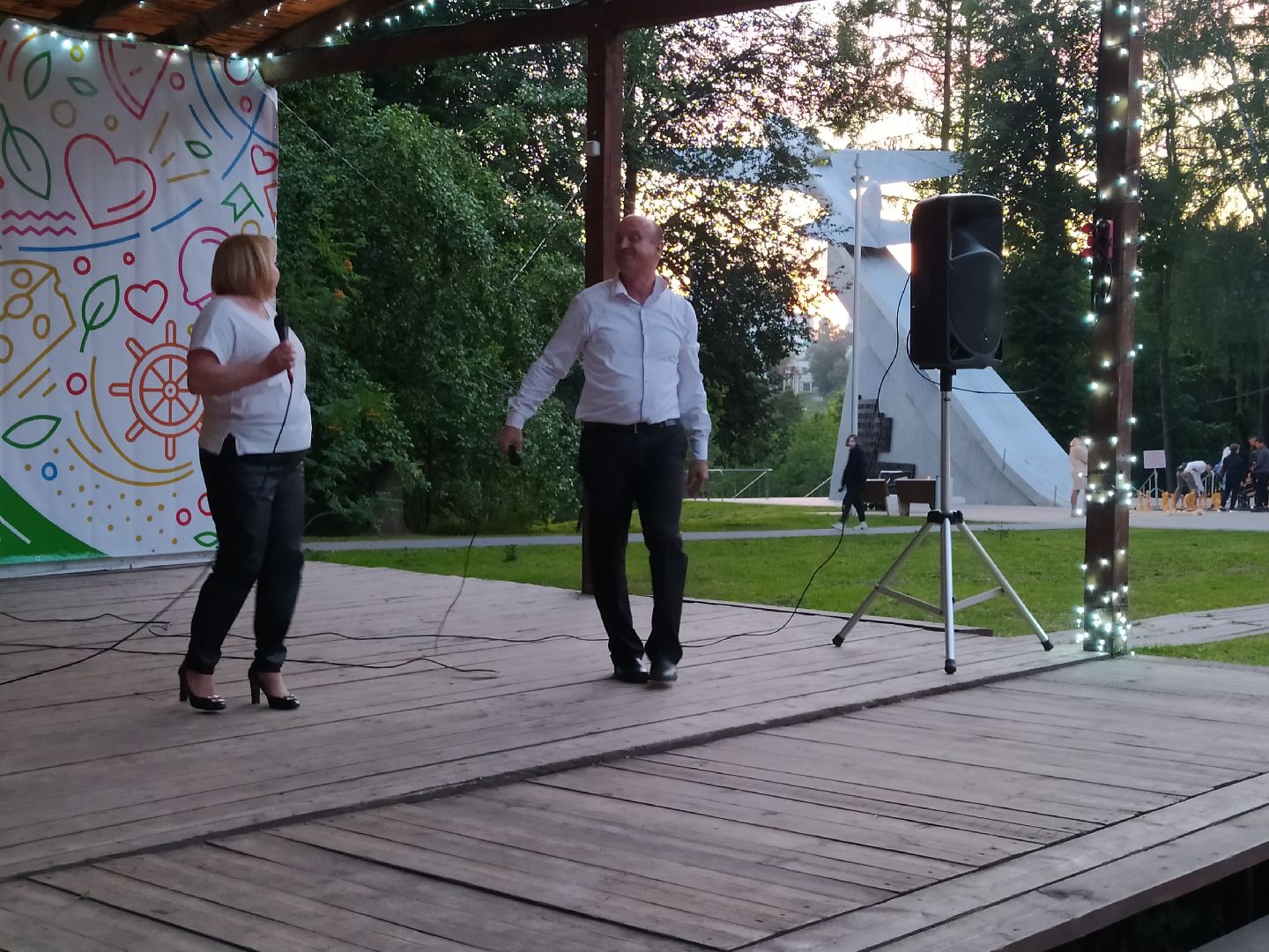 Истра, парк, ночь, концерт