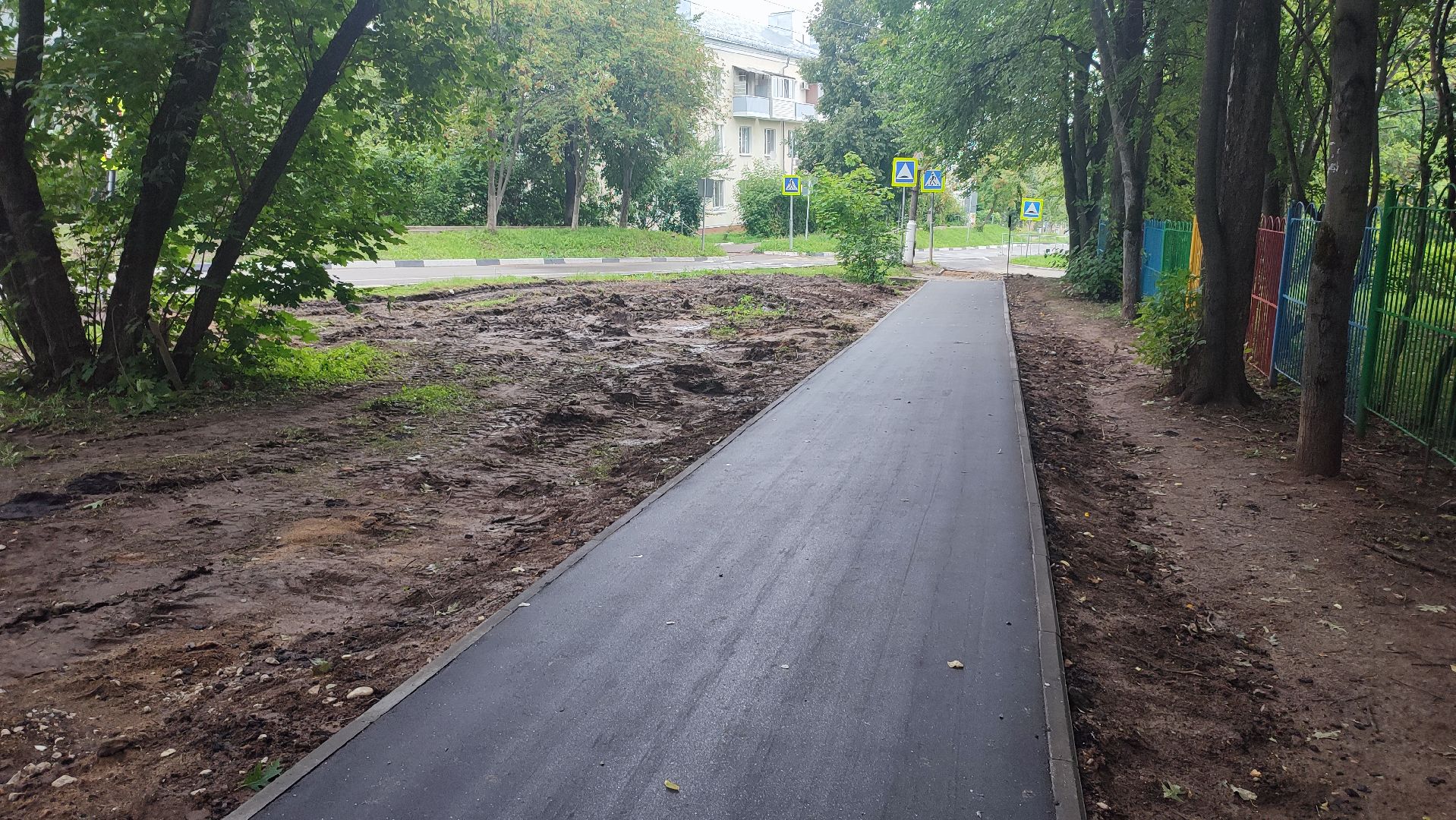 Кашира, народная тропа, пешком, благоустройство, тротуар