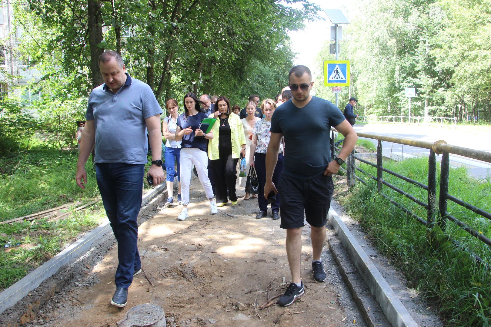 пешеходная магистраль, благоустройство, строительство, Протвино, Северный проезд