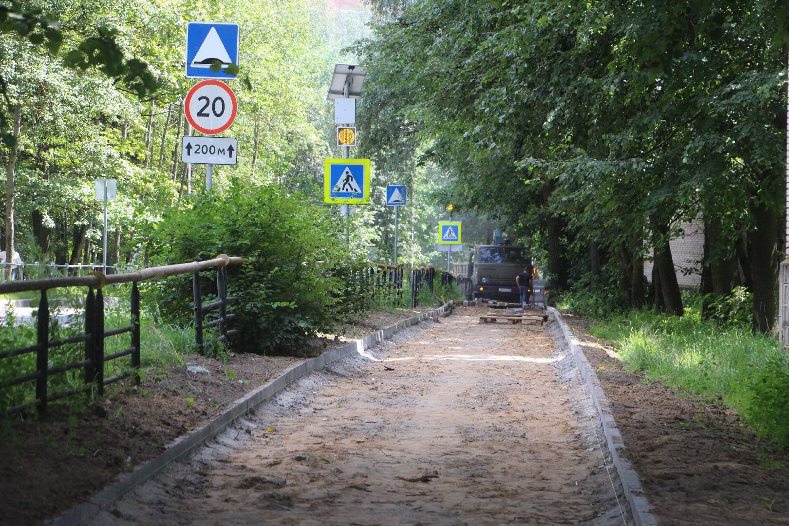 пешеходная магистраль, благоустройство, строительство, Протвино, Северный проезд