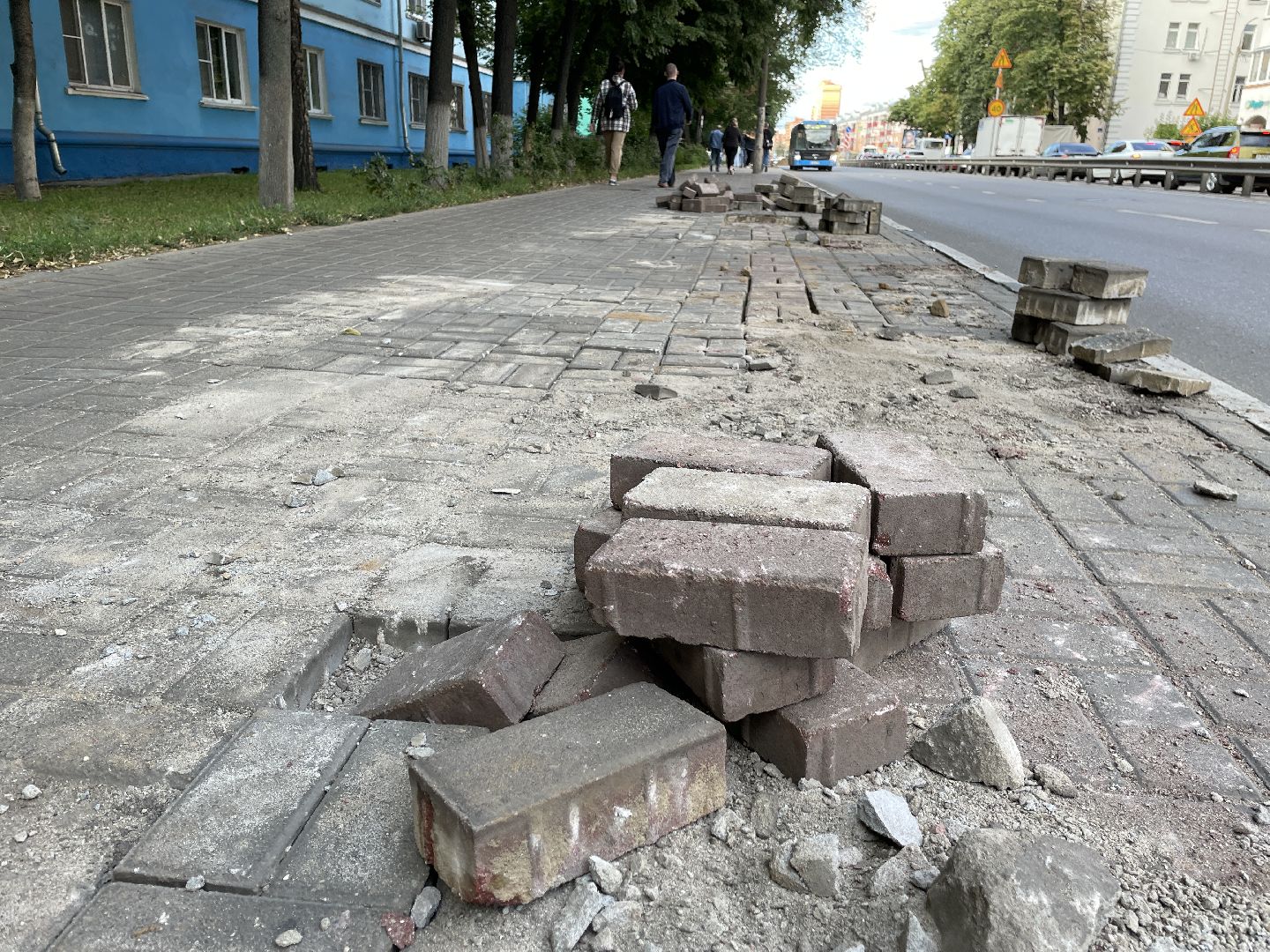 Дорога, тротуара, ремонт, Люберцы