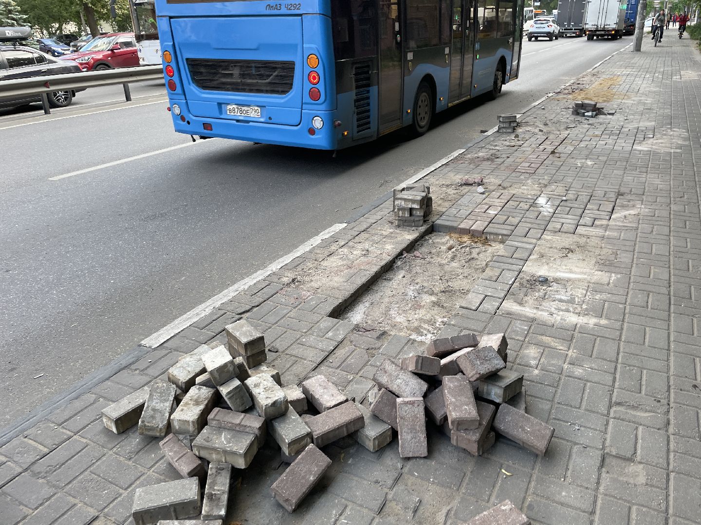 Дорога, тротуара, ремонт, Люберцы