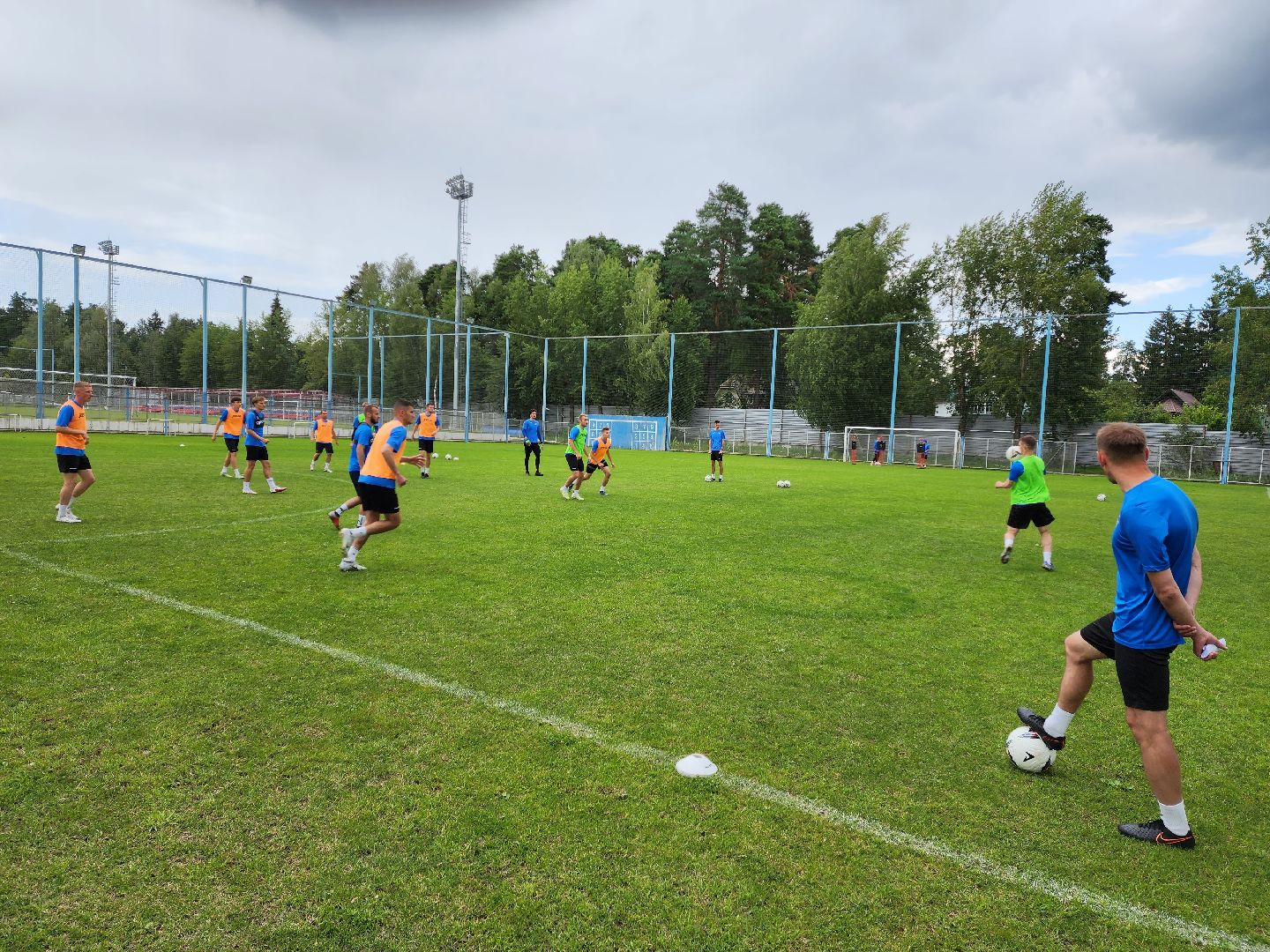 Раменское, спорт, ФК Леон Сатурн, предыгровая тренировка