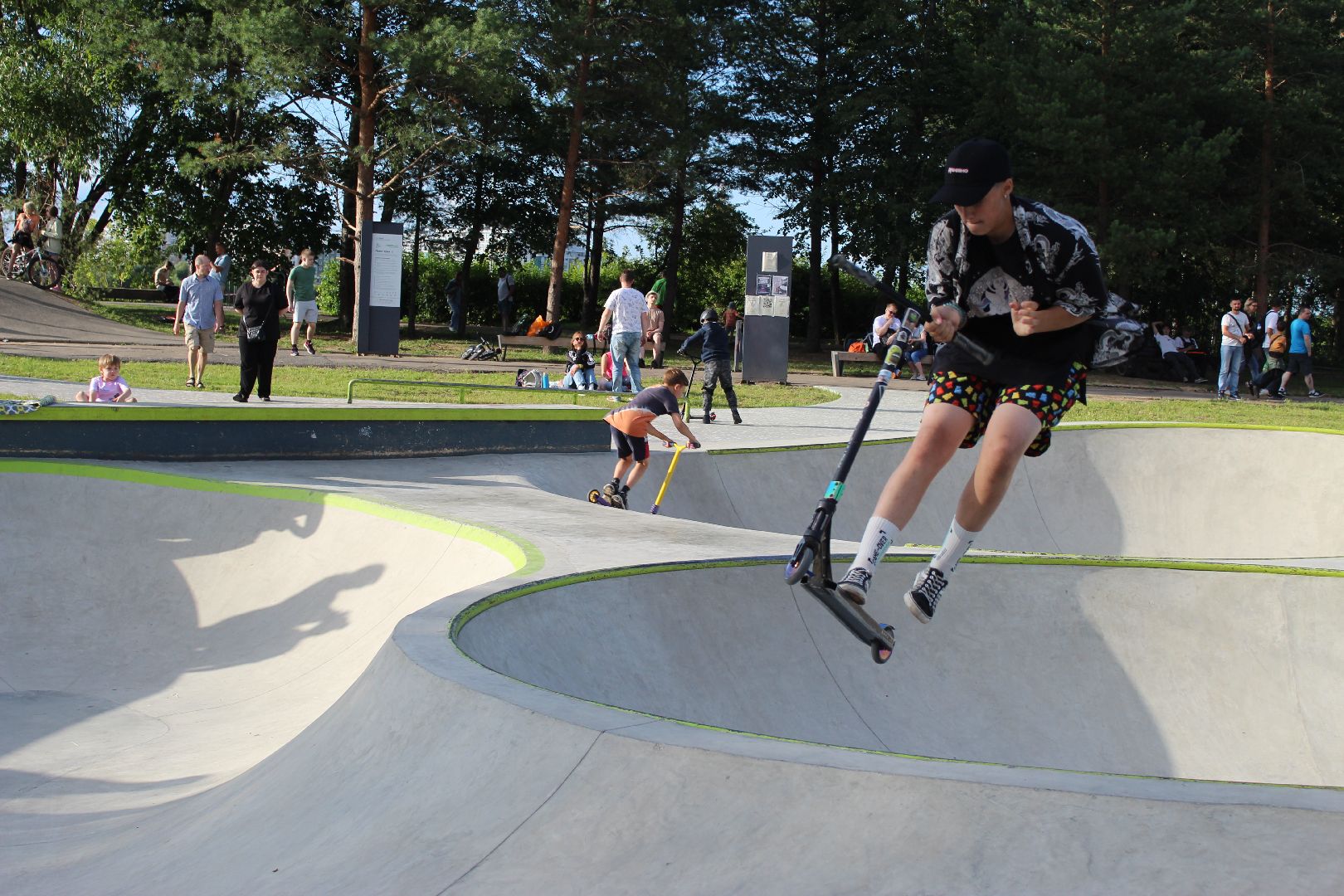 Скейт-парк, набережная, День города, Дубна