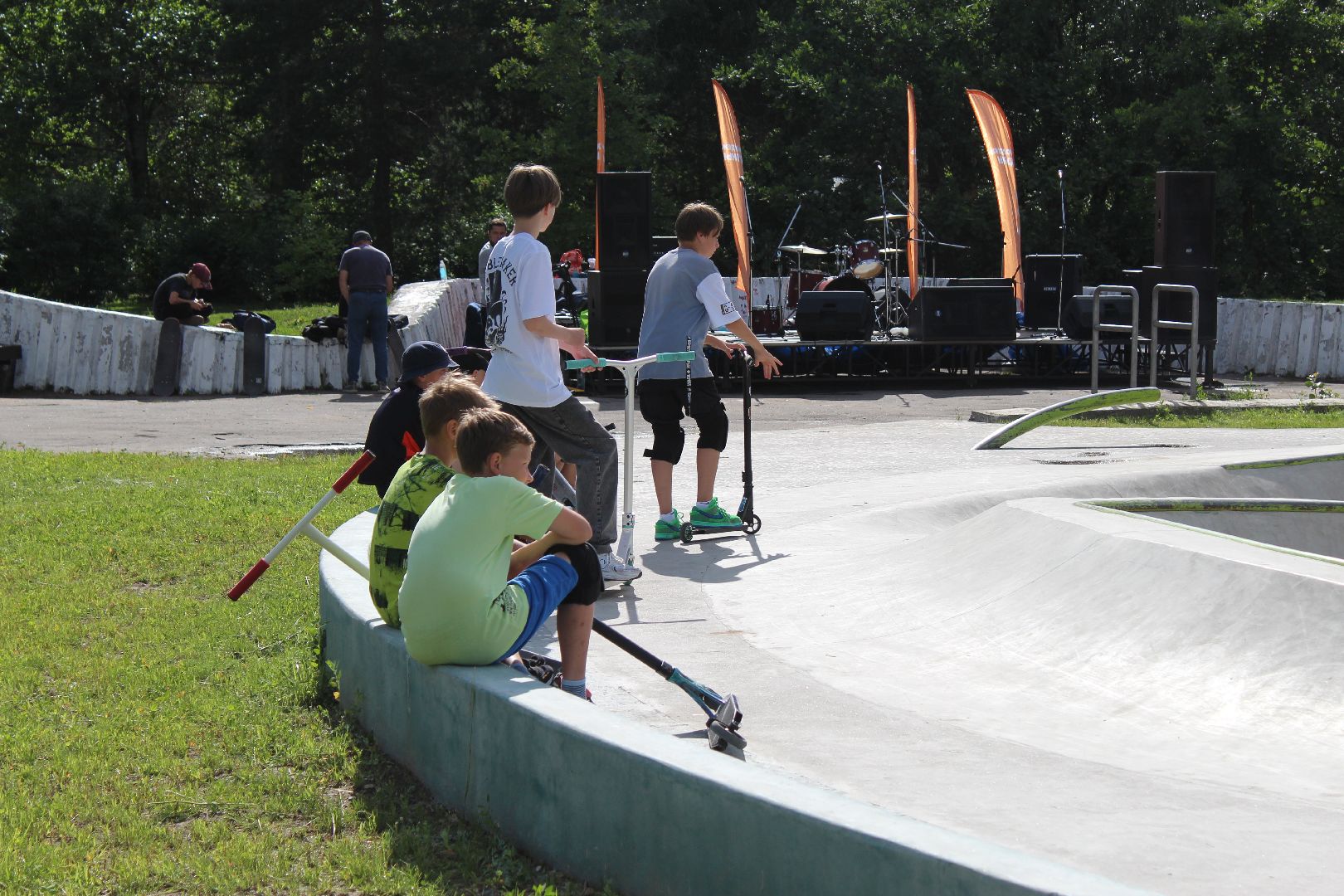 Скейт-парк, набережная, День города, Дубна