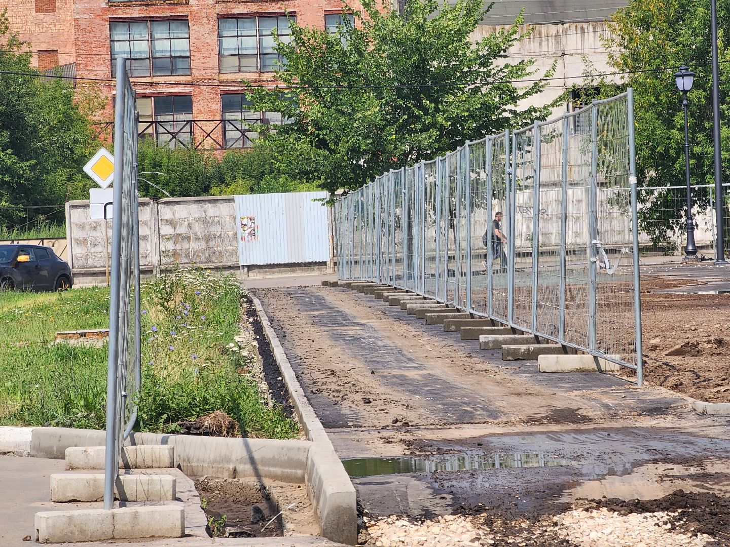 Павловский Посад, городской округ Павловский Посад, памятник, сквер, парк, люди, отдых, строительство, благоустройство
