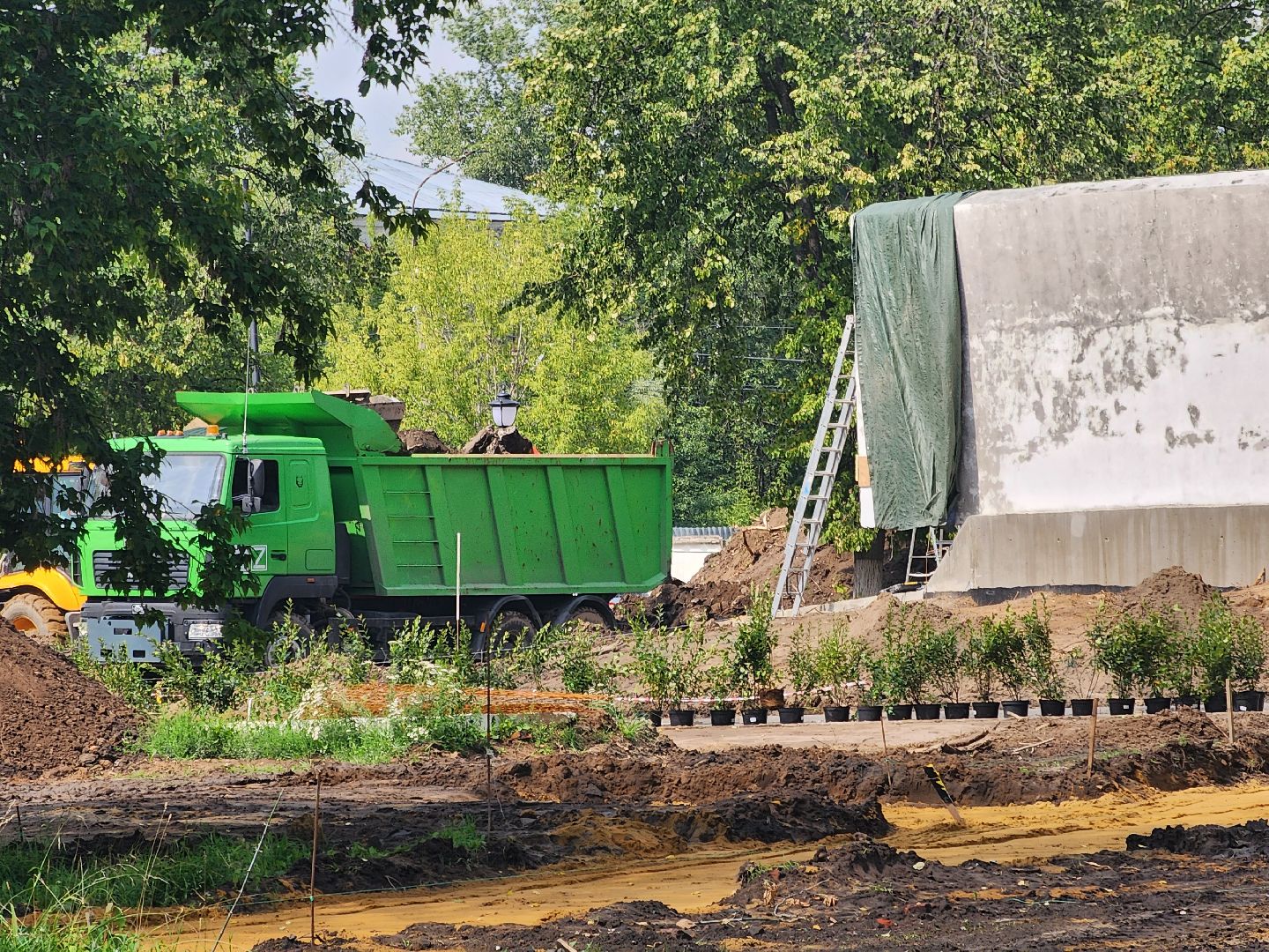 Павловский Посад, городской округ Павловский Посад, памятник, сквер, парк, люди, отдых, строительство, благоустройство