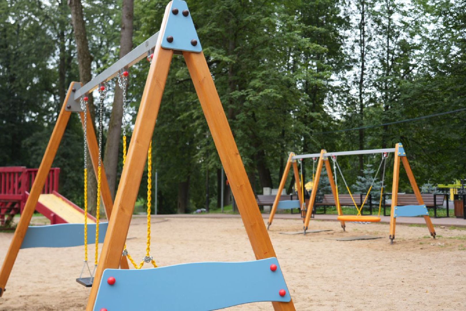 Сергиево-Посадский городской округ, Сергиев Посад, Парки, Детская площадка, Дети, Лето в Подмосковье, Дети, Перемены, Благоустройство