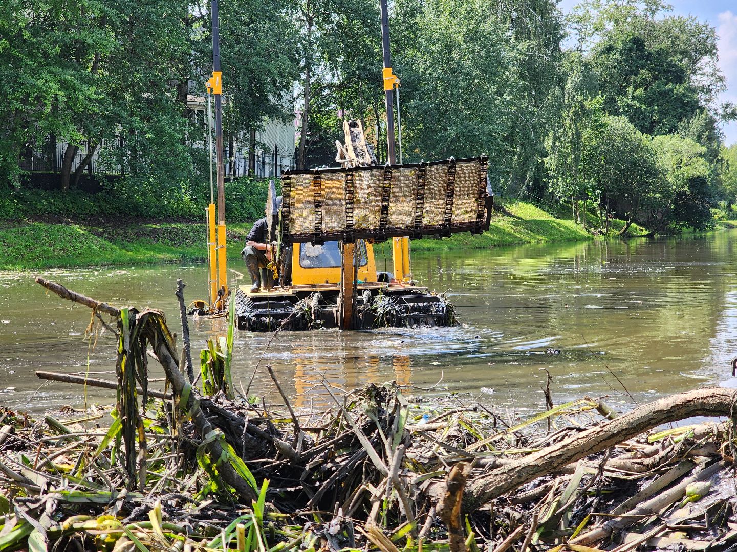 Одинцово, Немчиновский, пруд, очистка, экология, что прудов и озёр, Минэкологии, администрация, Акваберег,