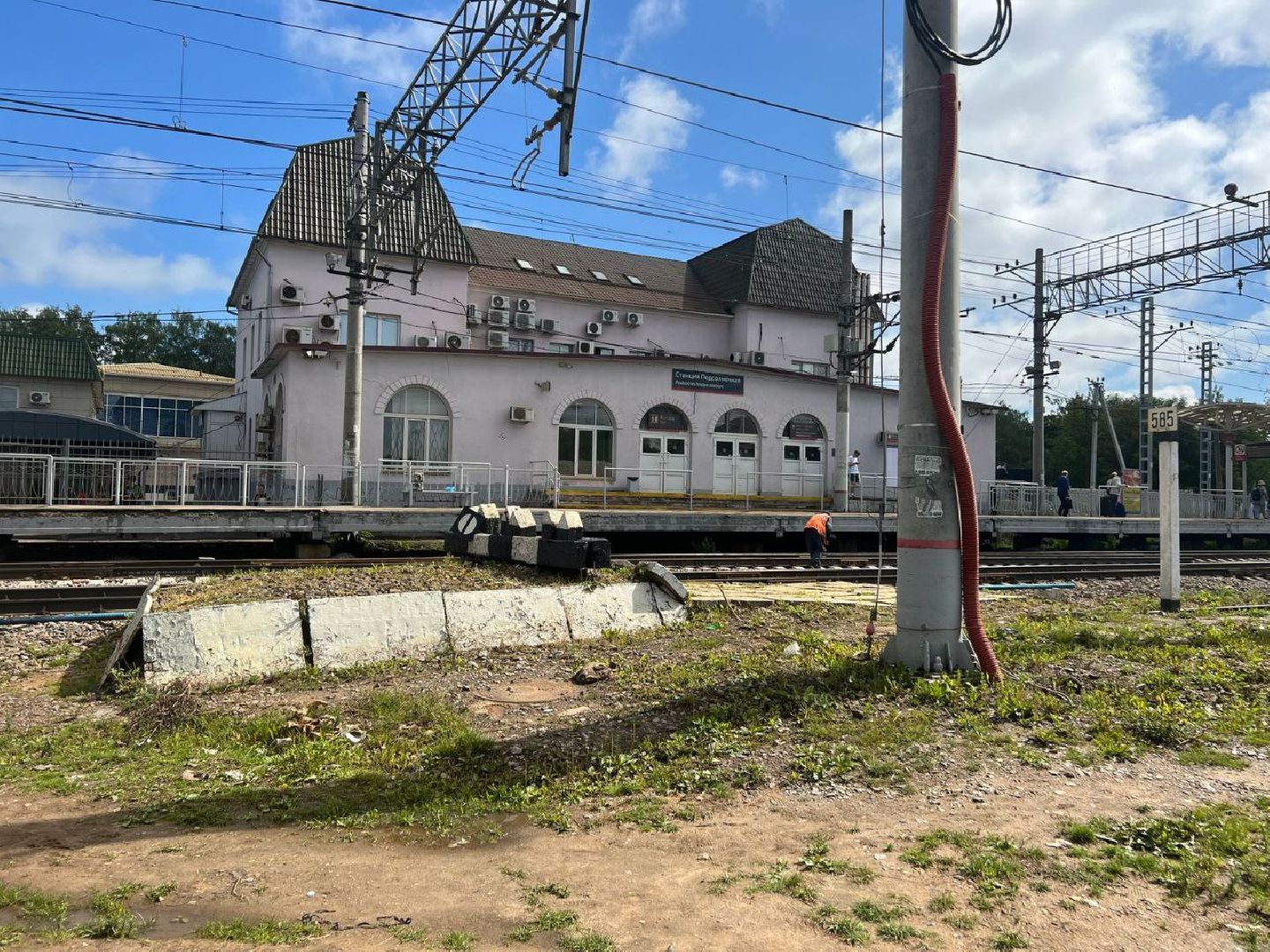 Солнечногорск, электричка, пожар, МЧС, спасатели