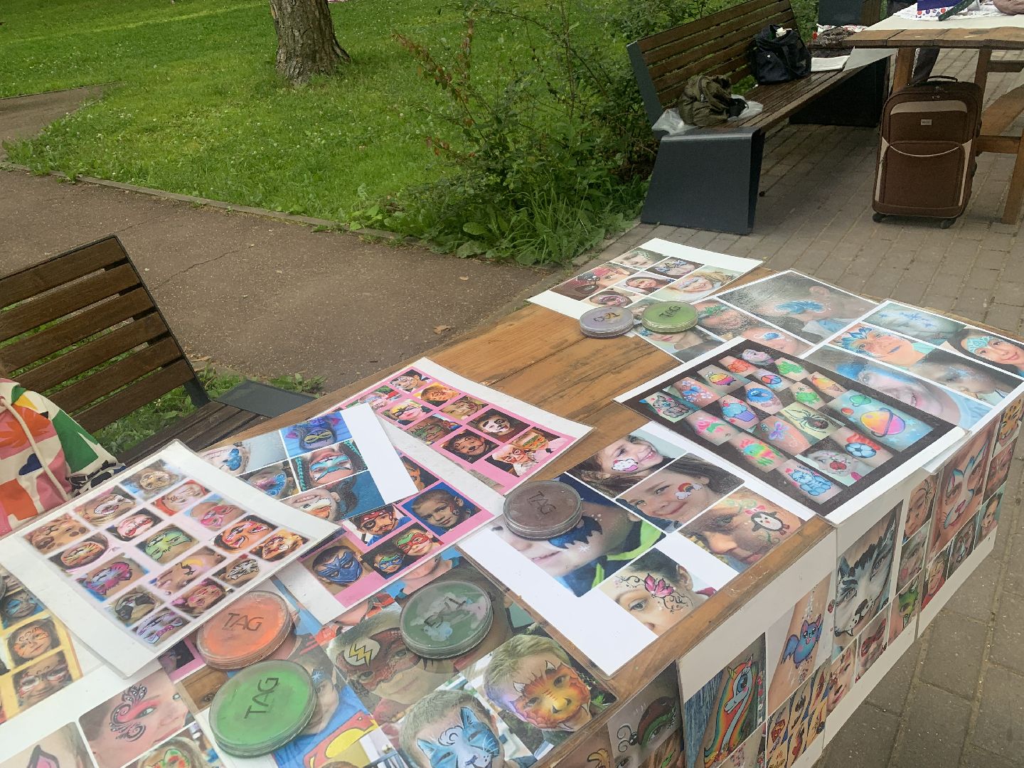 Дети, аквагрим, лето в подмосковье,Красногорск