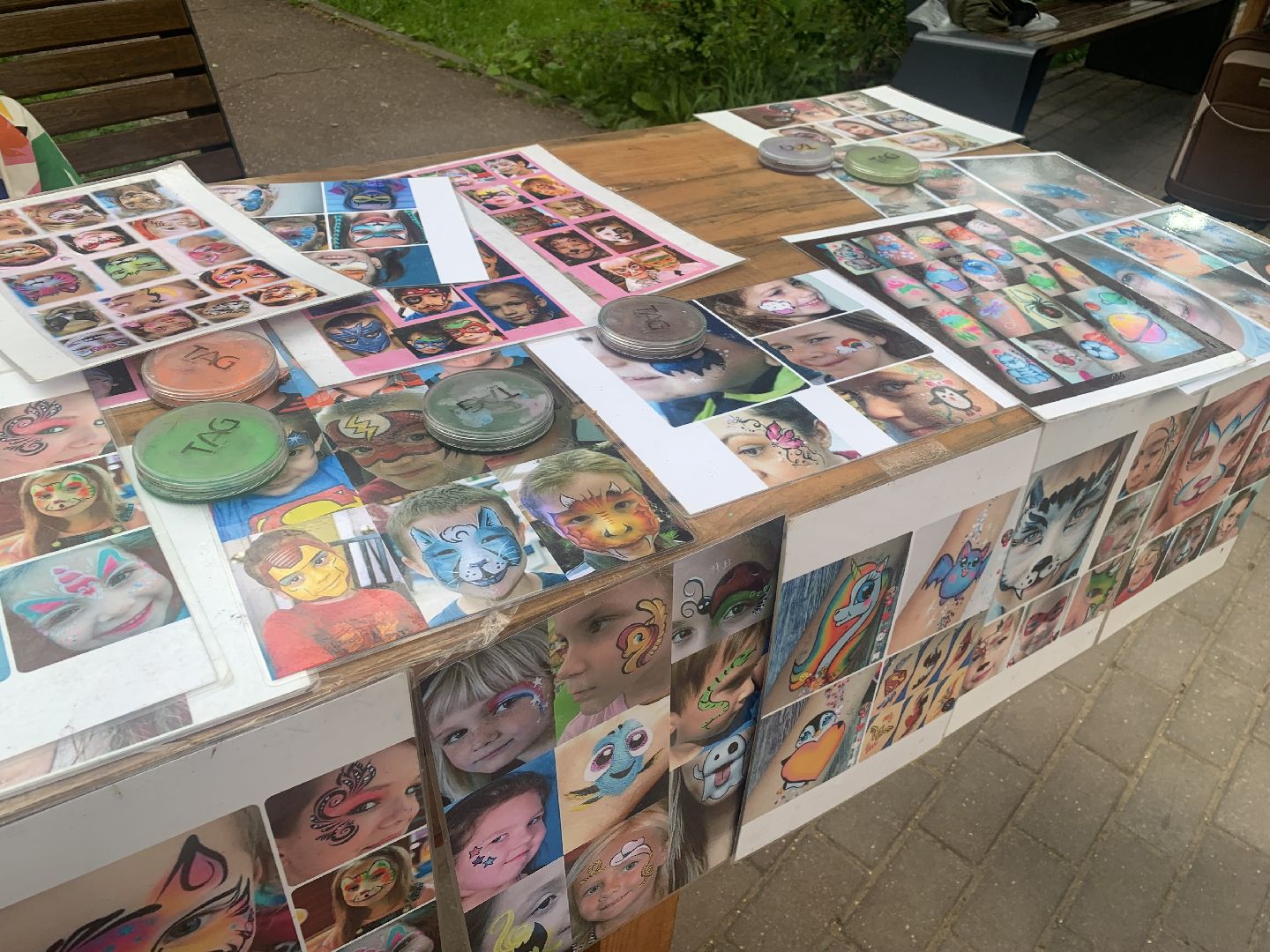 Дети, аквагрим, лето в подмосковье,Красногорск