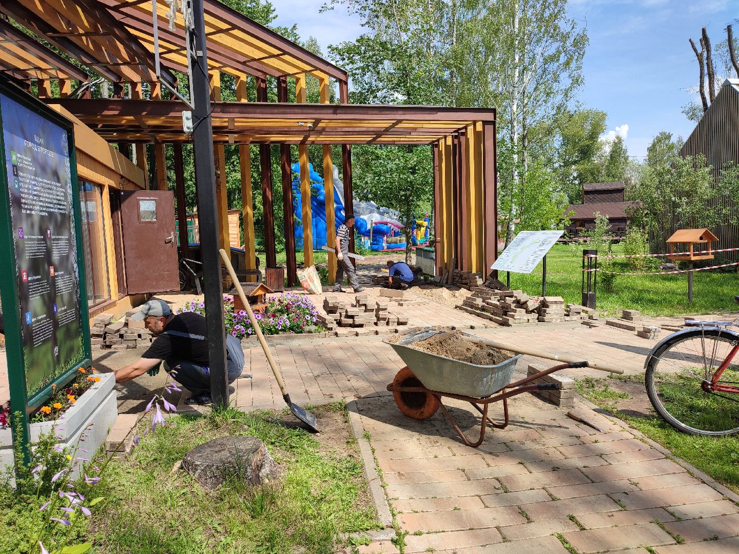 #благоустройство, #талдомскийокруг, #парксолнечныйберег, #запрудня, #работы