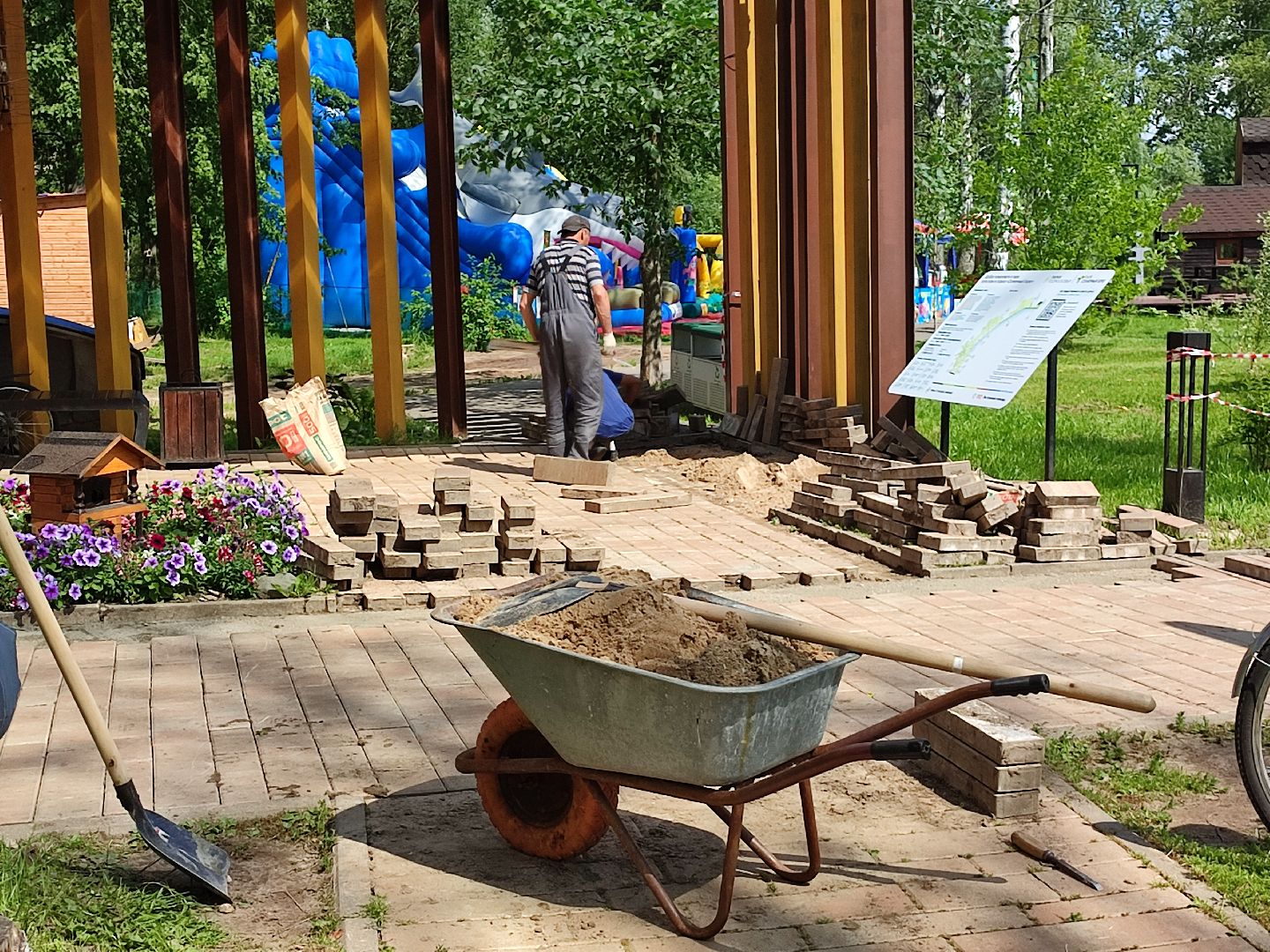 #благоустройство, #талдомскийокруг, #парксолнечныйберег, #запрудня, #работы