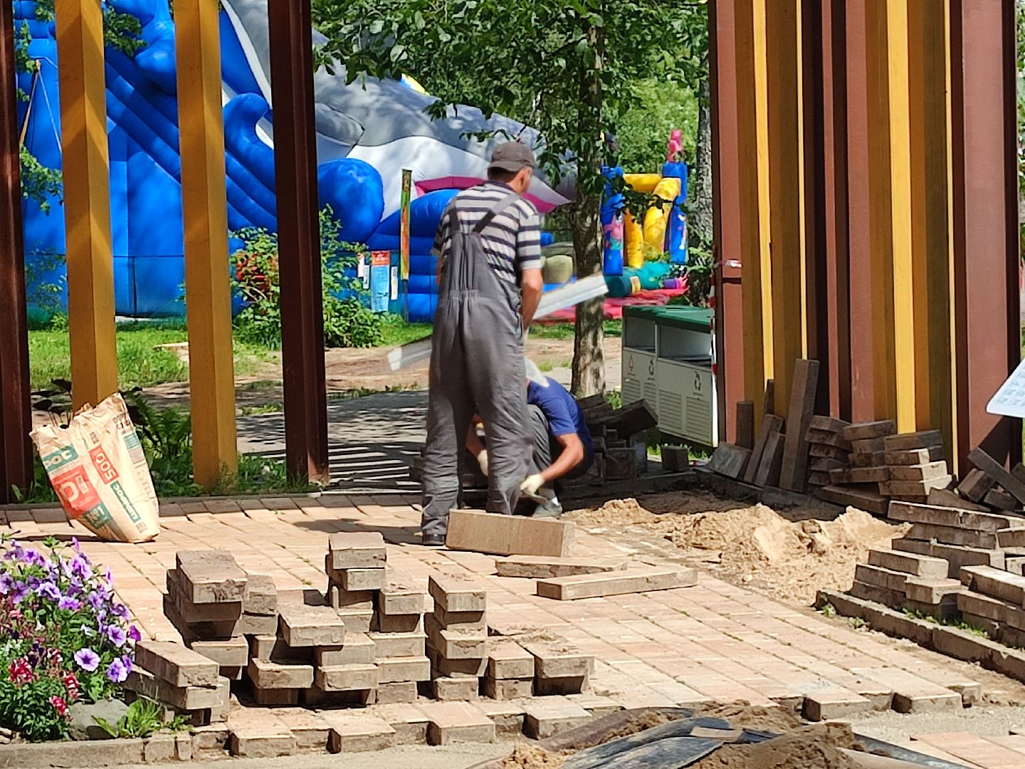 #благоустройство, #талдомскийокруг, #парксолнечныйберег, #запрудня, #работы