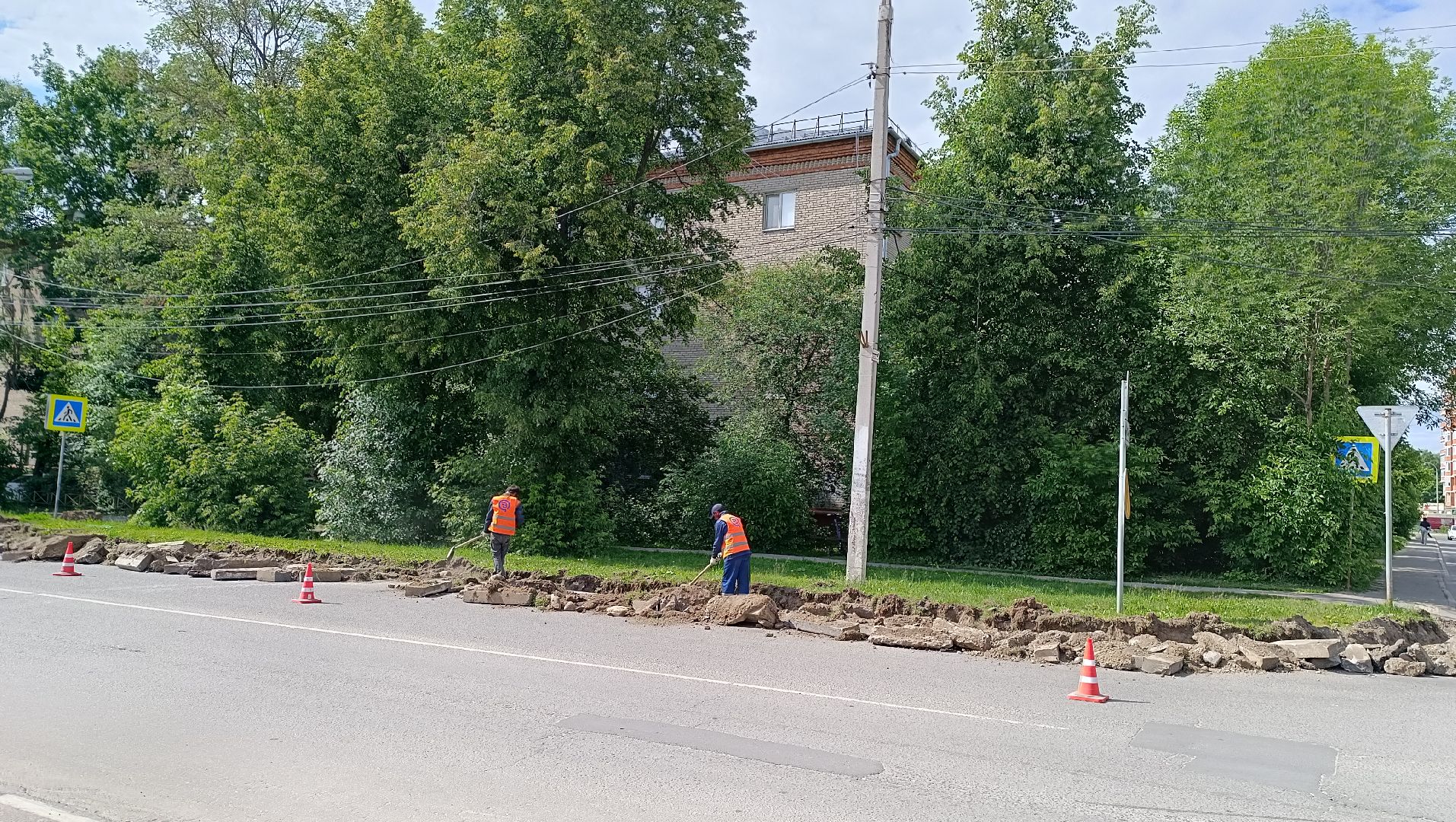 Лобня, дороги, благоустройство